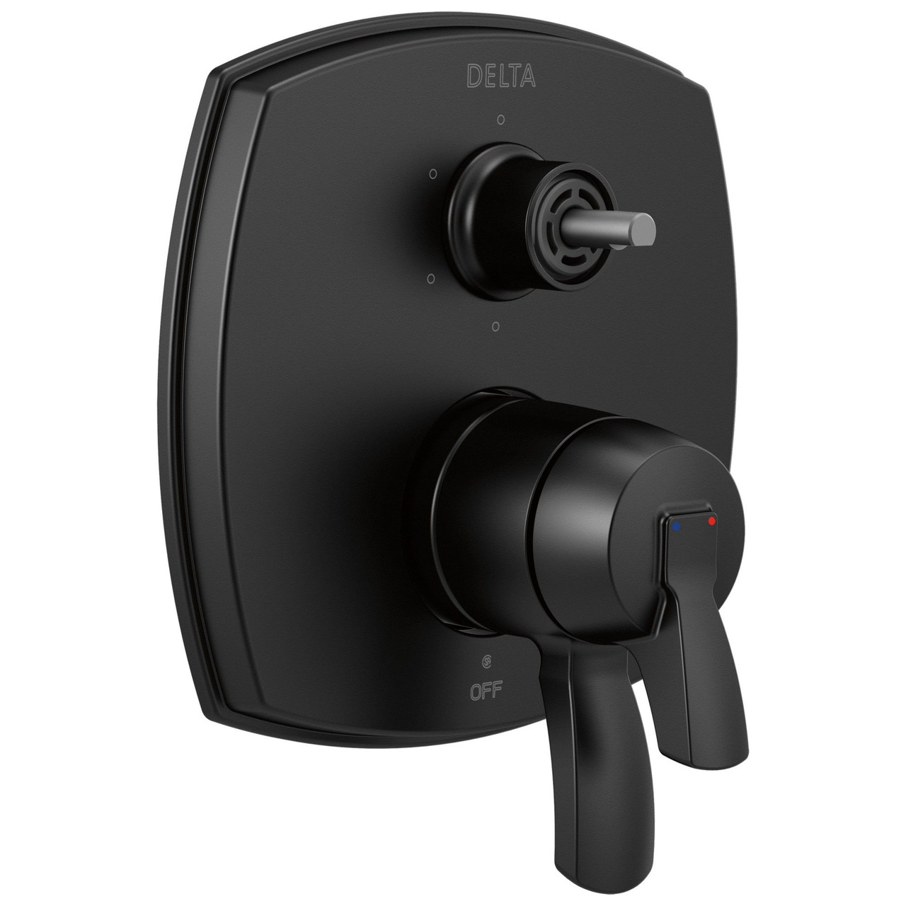 T27976-BLLHP Stryke 17 Series Integrated Diverter Trim with Six Function Diverter Less Diverter Handle, Matte Black