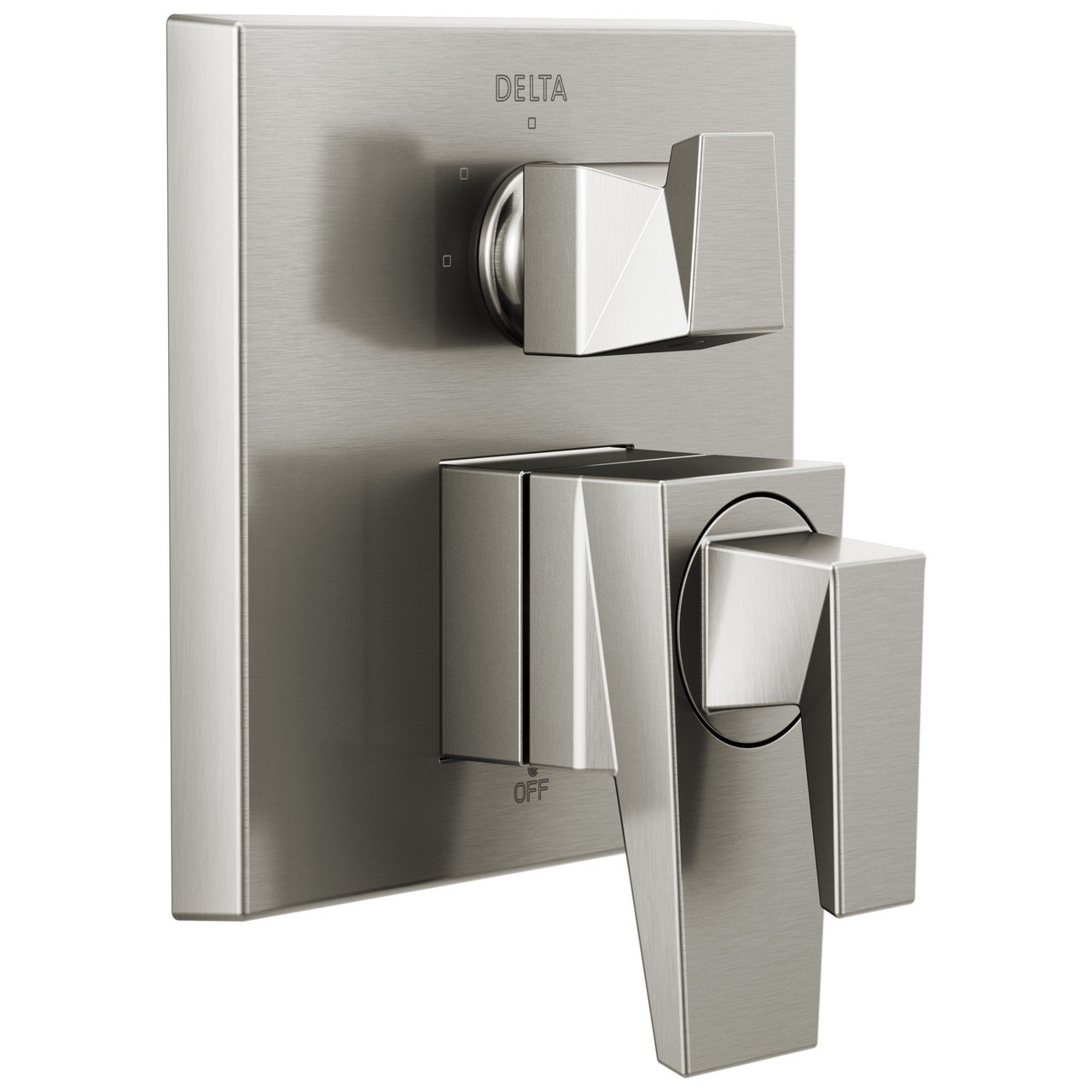 T27843-SS-PR Trillian Two-Handle Monitor 17 Series Valve Trim with 3-Setting Diverter, Lumicoat Stainless