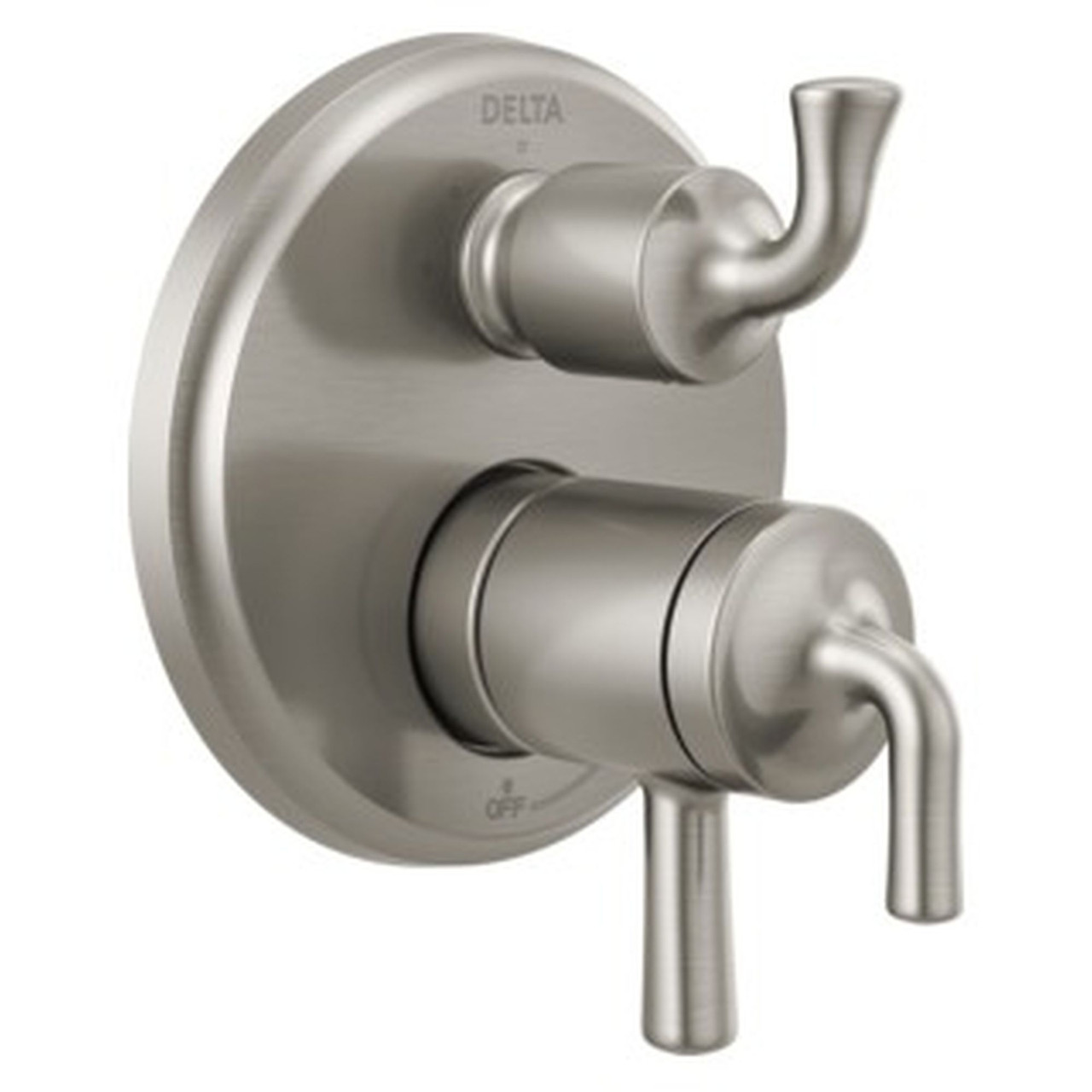T27833-SS Kayra 2-Handle Monitor 17 Series Valve Trim with 3- or 6- Setting Diverter, Stainless
