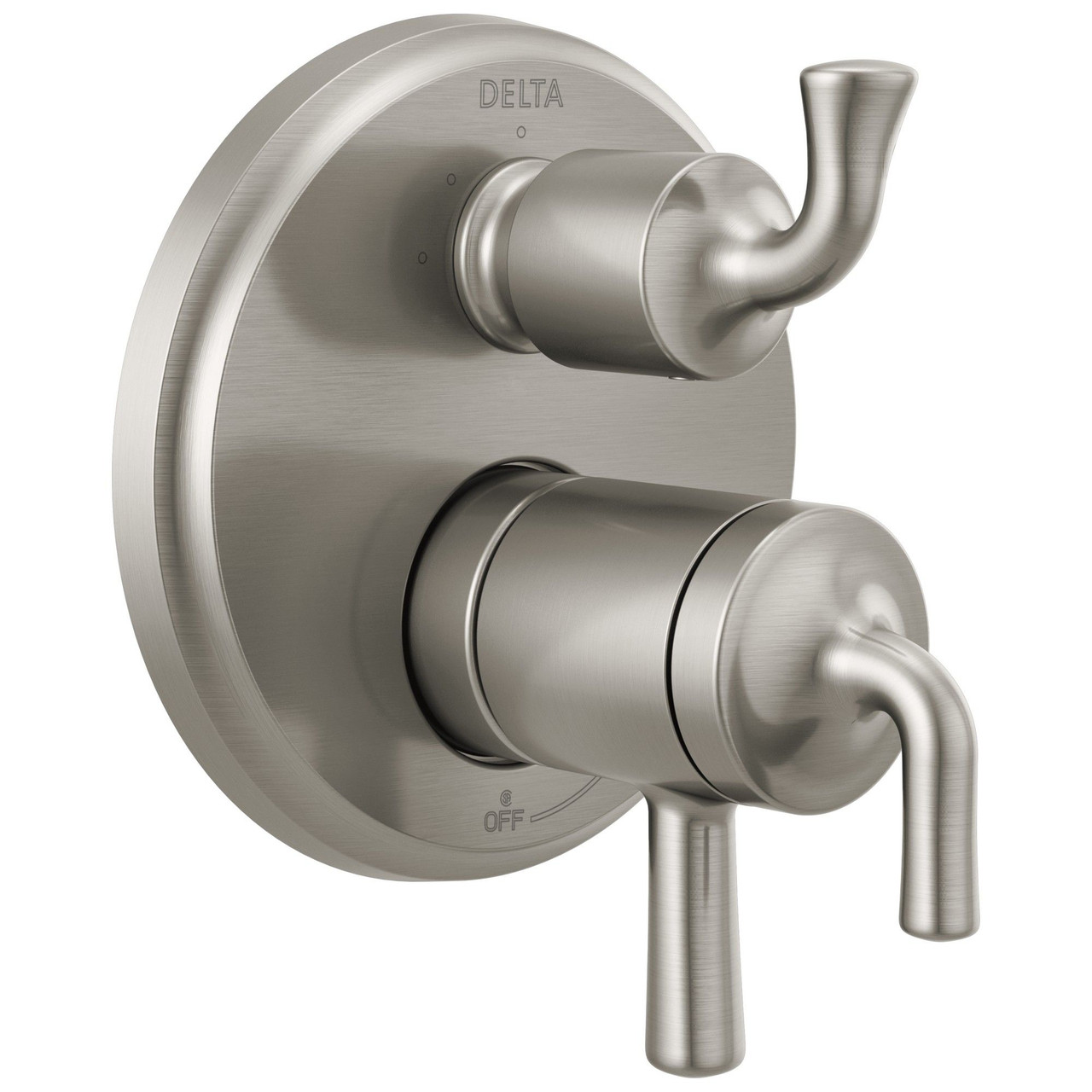 T27833-SS Kayra 2-Handle Monitor 17 Series Valve Trim with 3- or 6- Setting Diverter, Stainless
