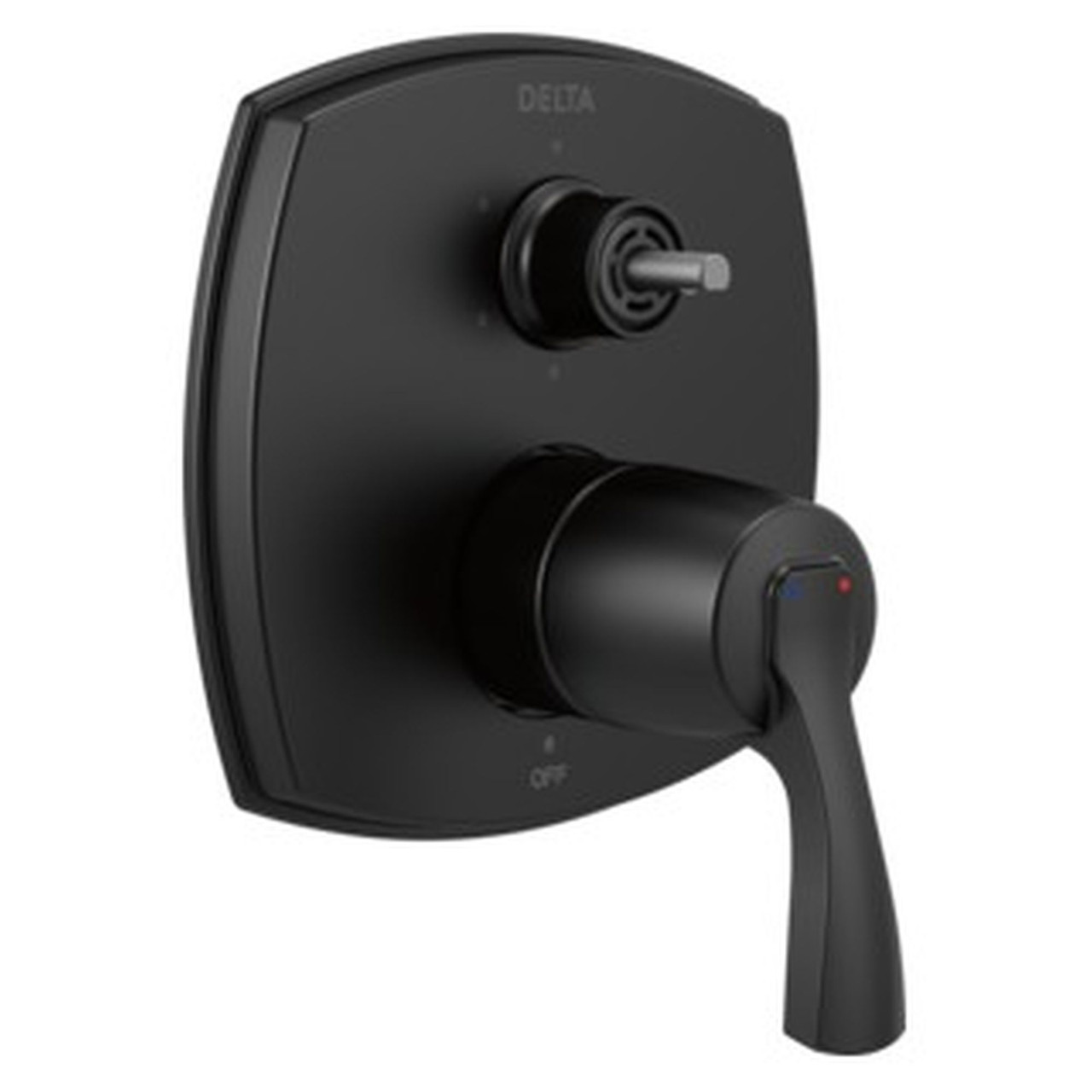 T24976-BLLHP Stryke 14 Series Integrated Diverter Trim with Six Function Diverter Less Diverter Handle, Matte Black