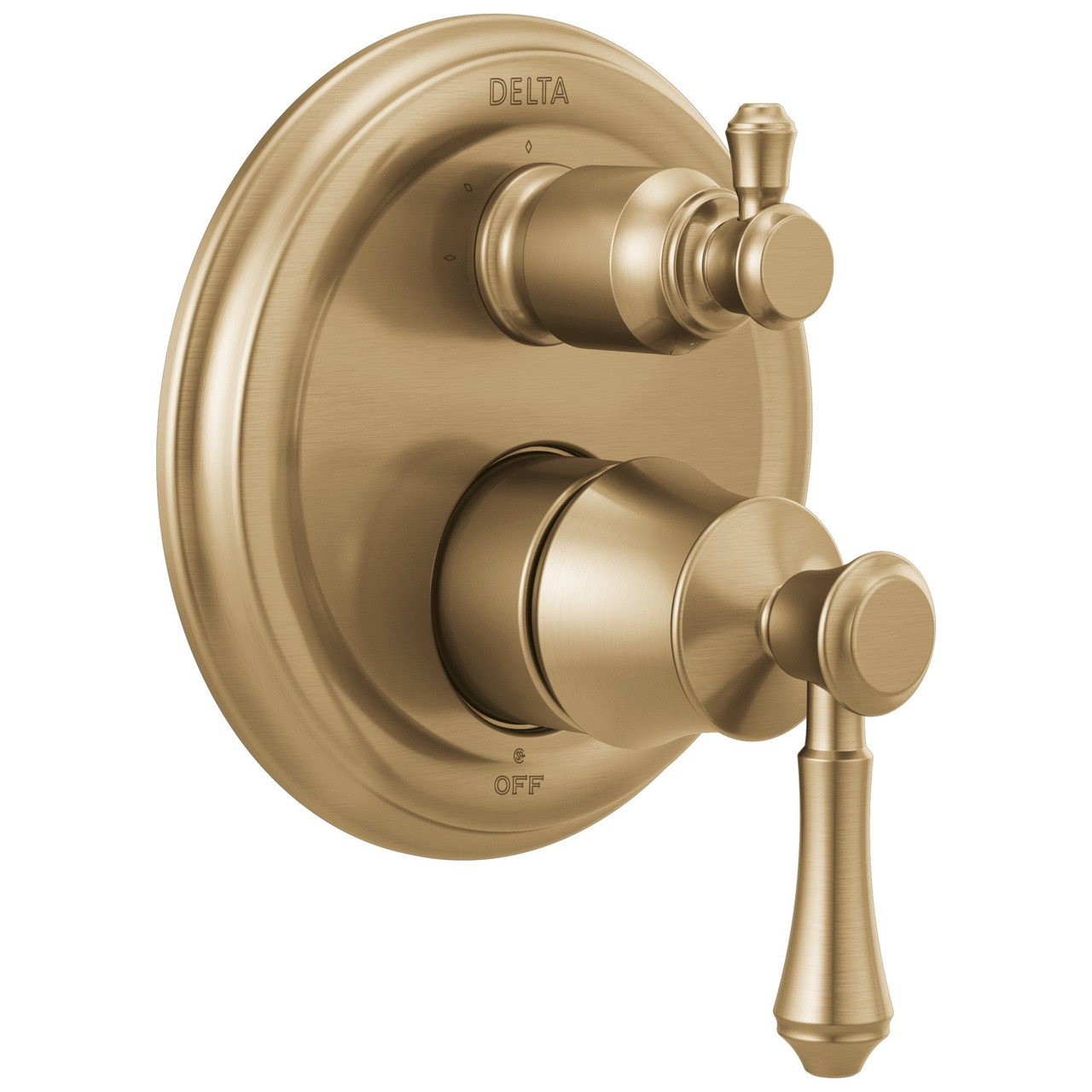 T24897-CZ Cassidy Traditional Monitor 14 Series Valve Trim with 3-Setting Integrated Diverter, Champagne Bronze