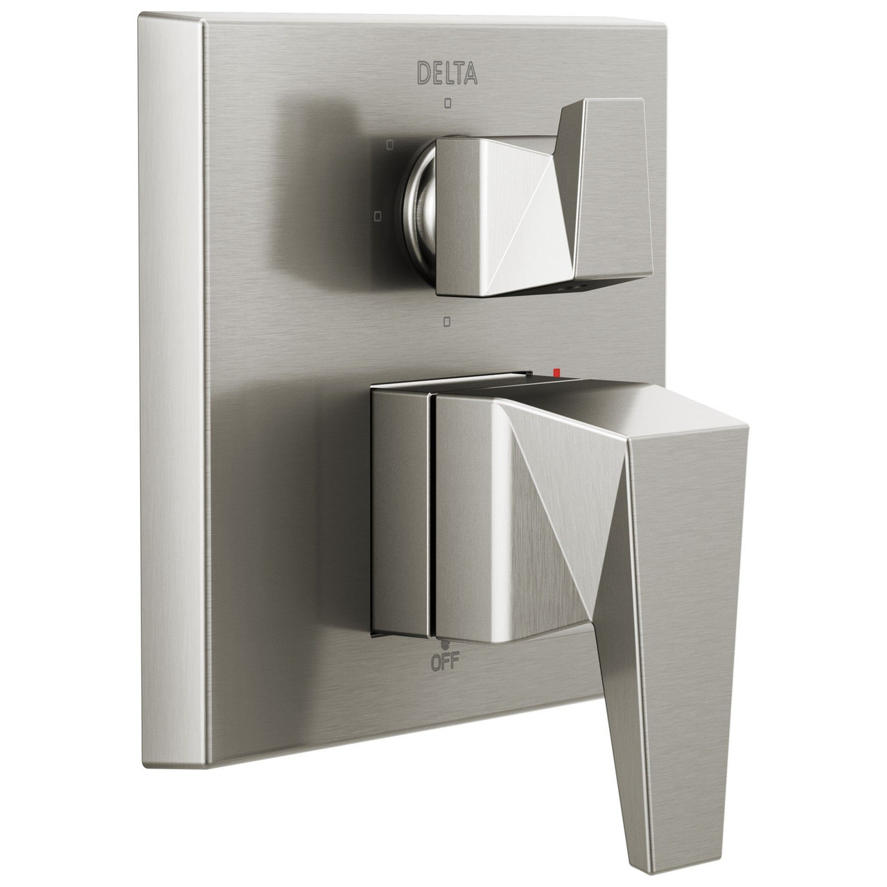 T24843-SS-PR Trillian Two-Handle Monitor 14 Series Valve Trim with 3-Setting Diverter, Lumicoat Stainless