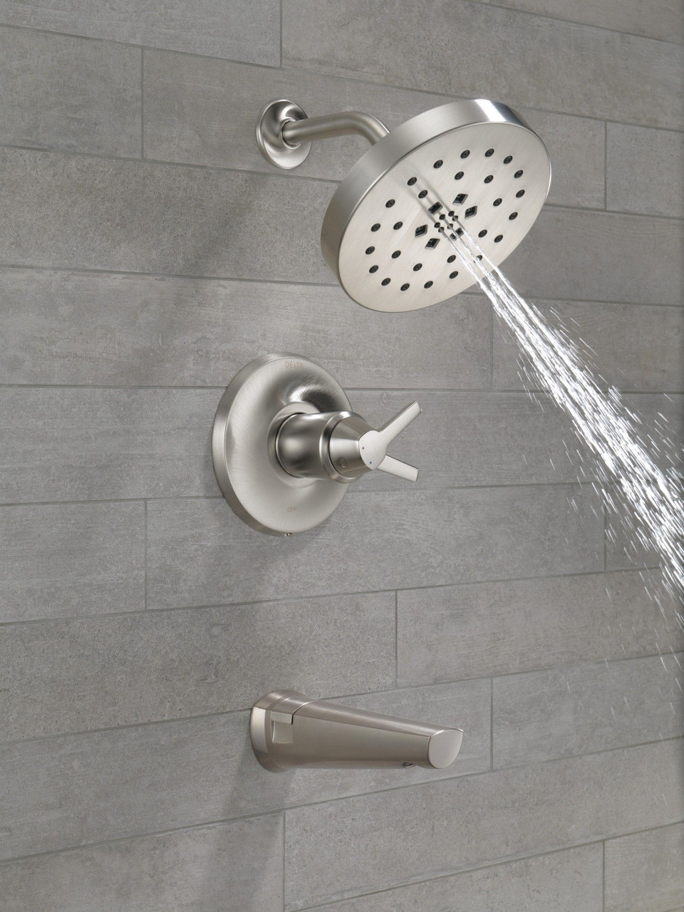 T17T471-SS-PR Galeon 17T S Tub Shower Trim with UltraSoak, Lumicoat Stainless
