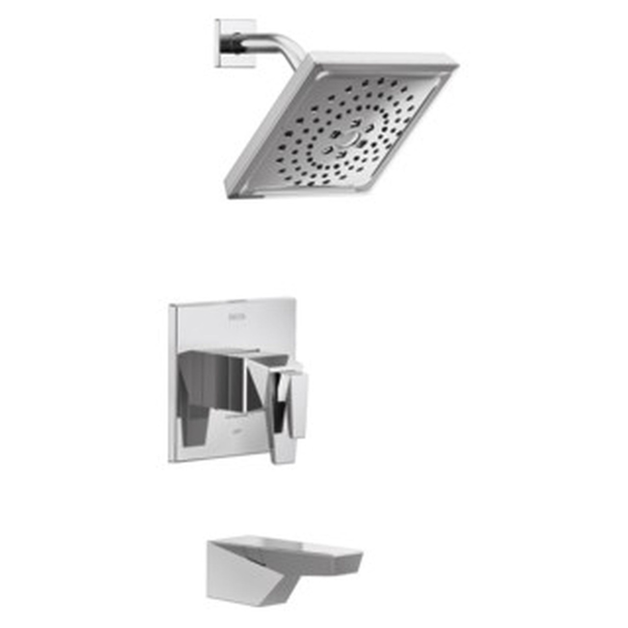 T17T443-PR Trillian TempAssure 17T Series Tub & Shower Trim, Lumicoat Chrome