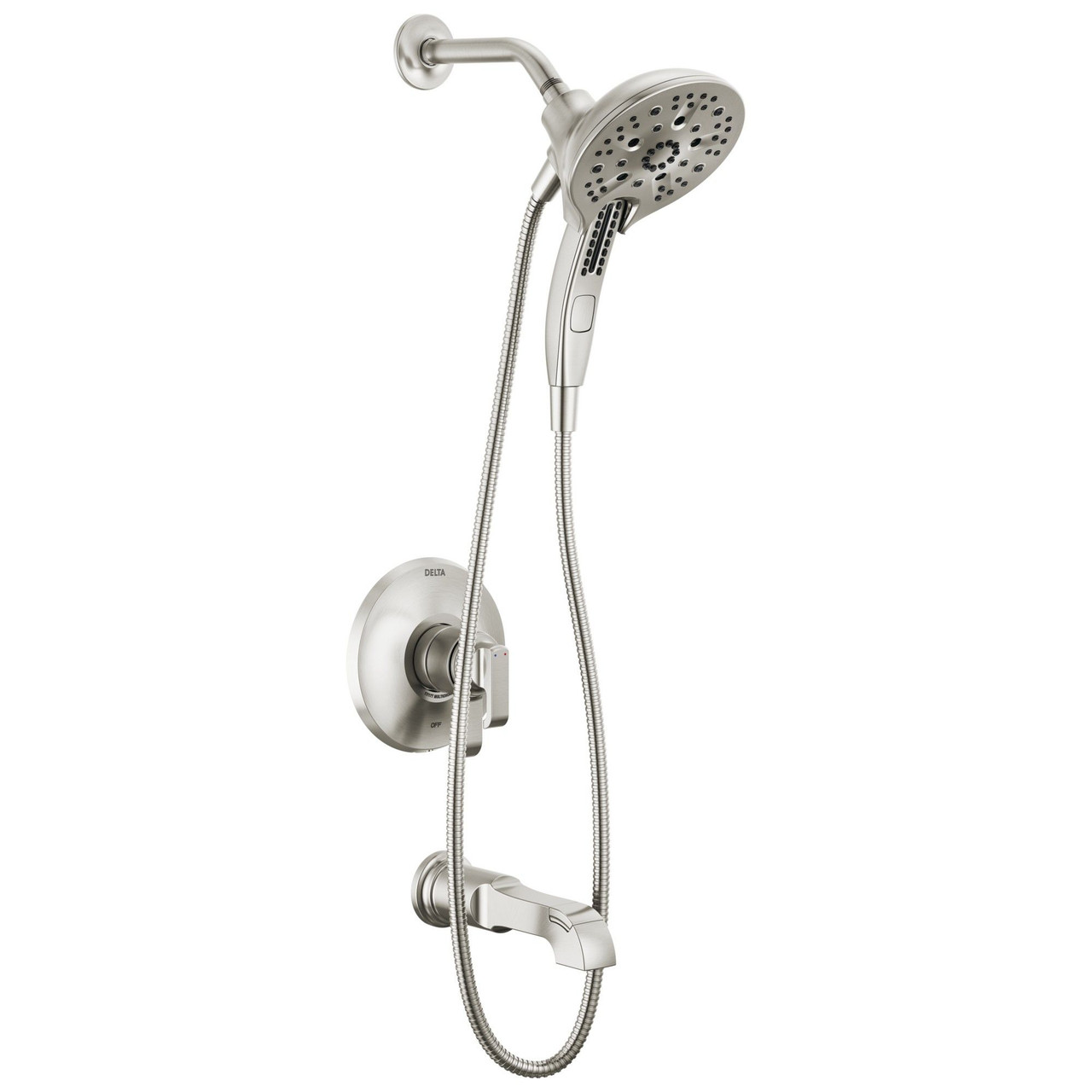 T17489-SS-PR Tetra 17 Series Tub Shower Trim, Lumicoat Stainless