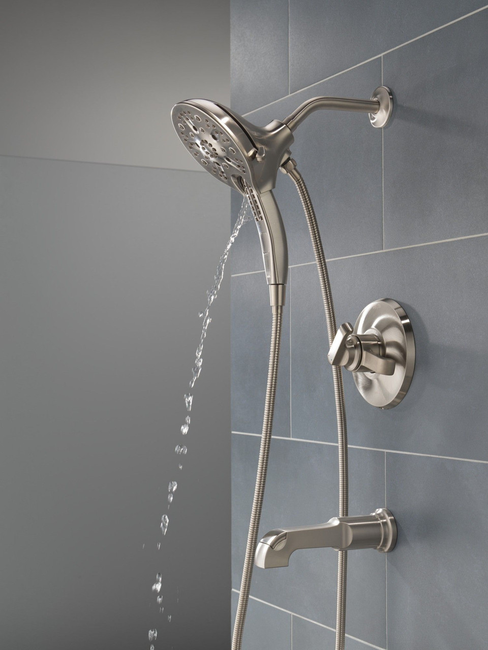 T17489-SS-PR Tetra 17 Series Tub Shower Trim, Lumicoat Stainless