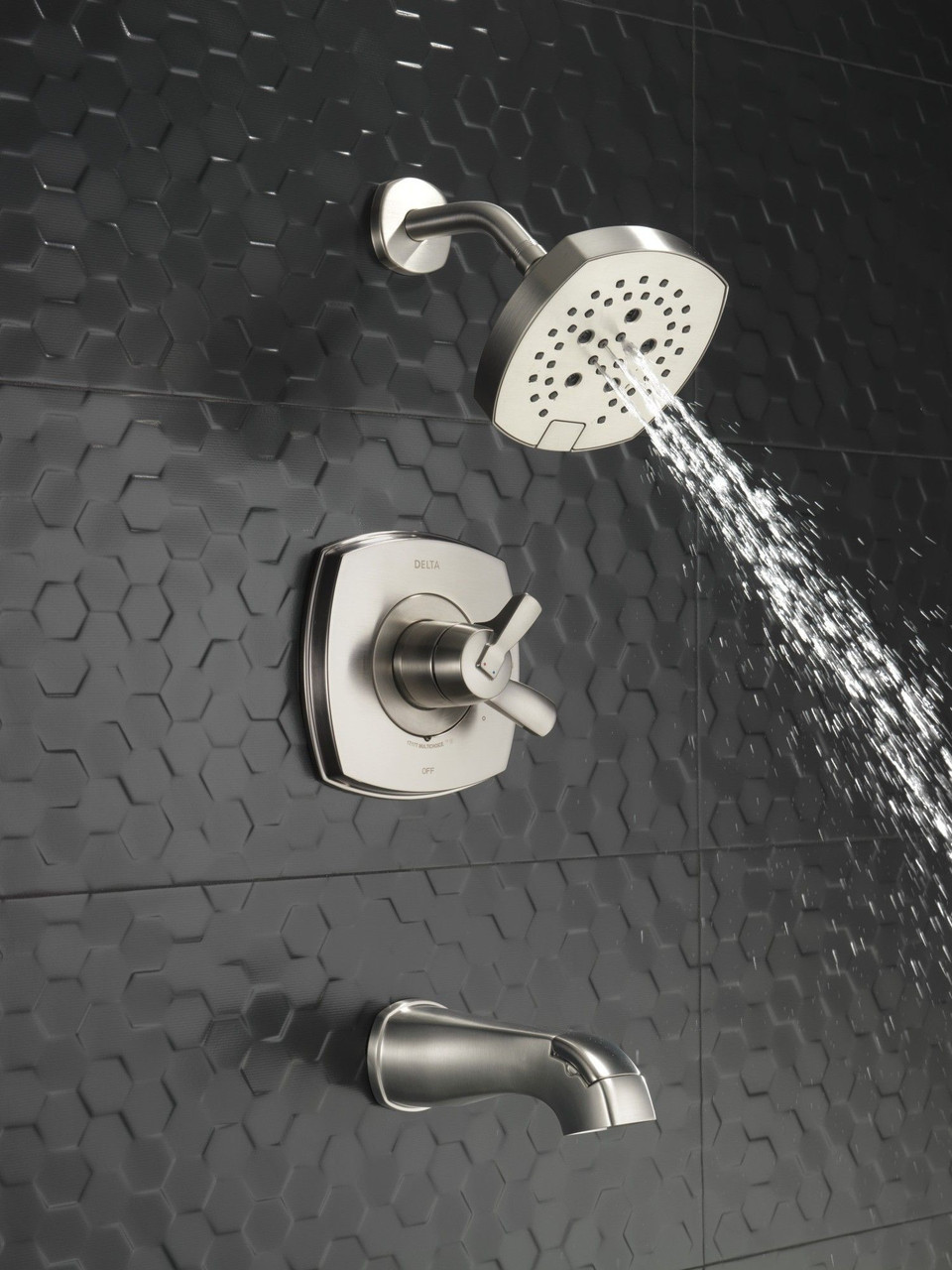 T17476-SS Stryke 17 Series Tub and Shower Only, Stainless