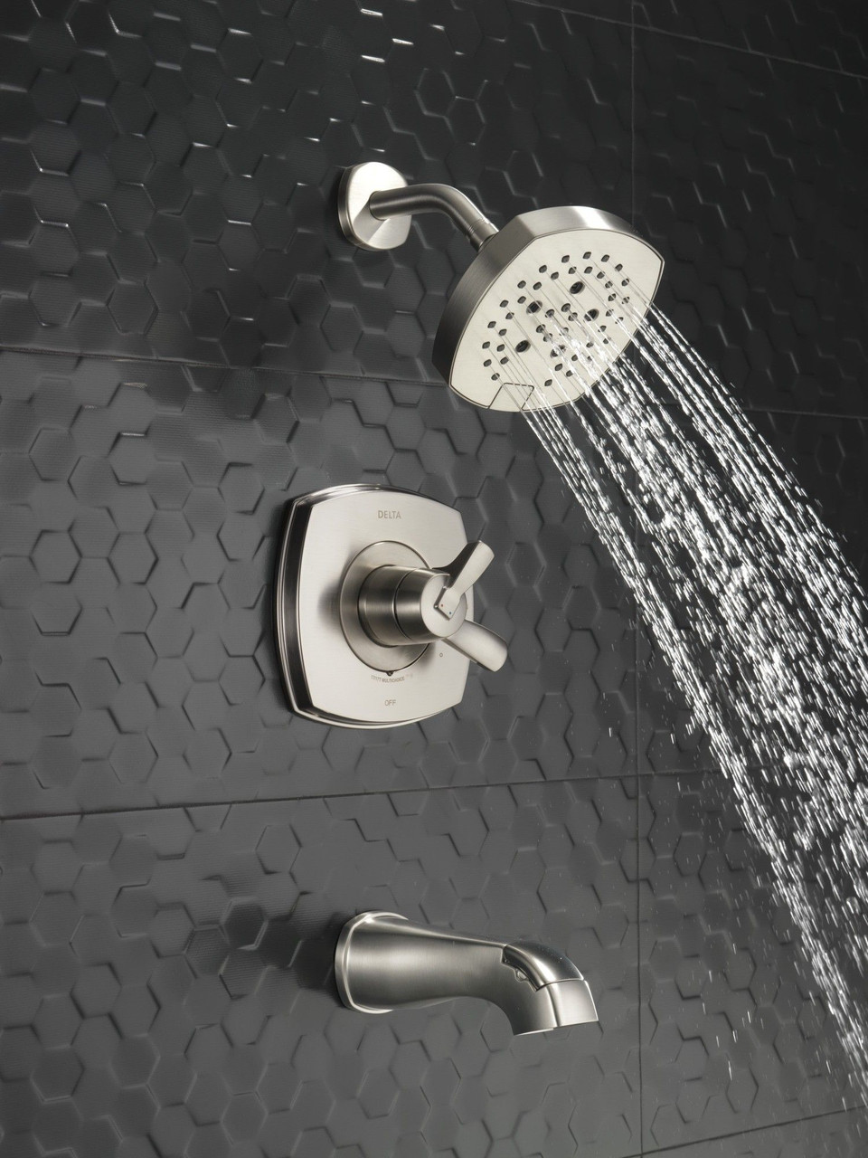 T17476-SS Stryke 17 Series Tub and Shower Only, Stainless
