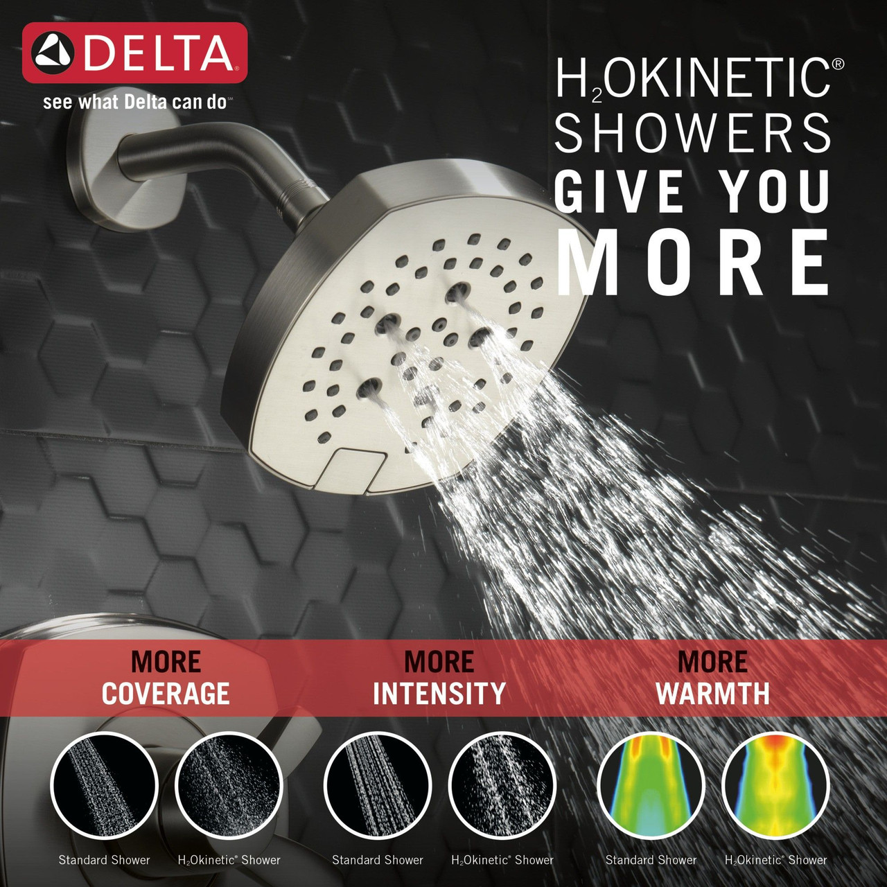 T17476-SS Stryke 17 Series Tub and Shower Only, Stainless