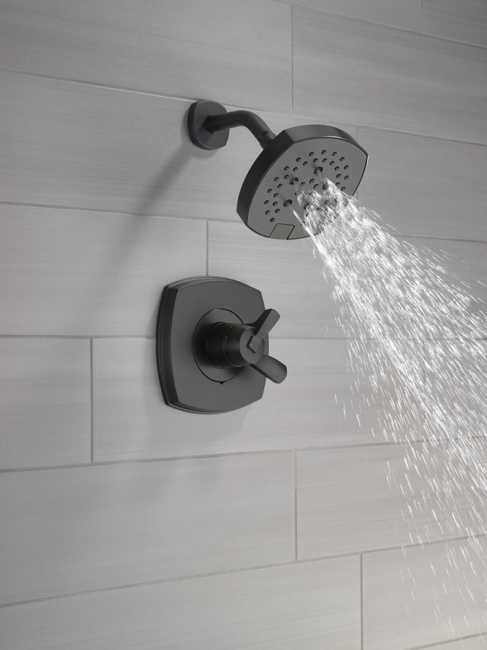 T17276-BL Stryke 17 Series Shower Only, Matte Black