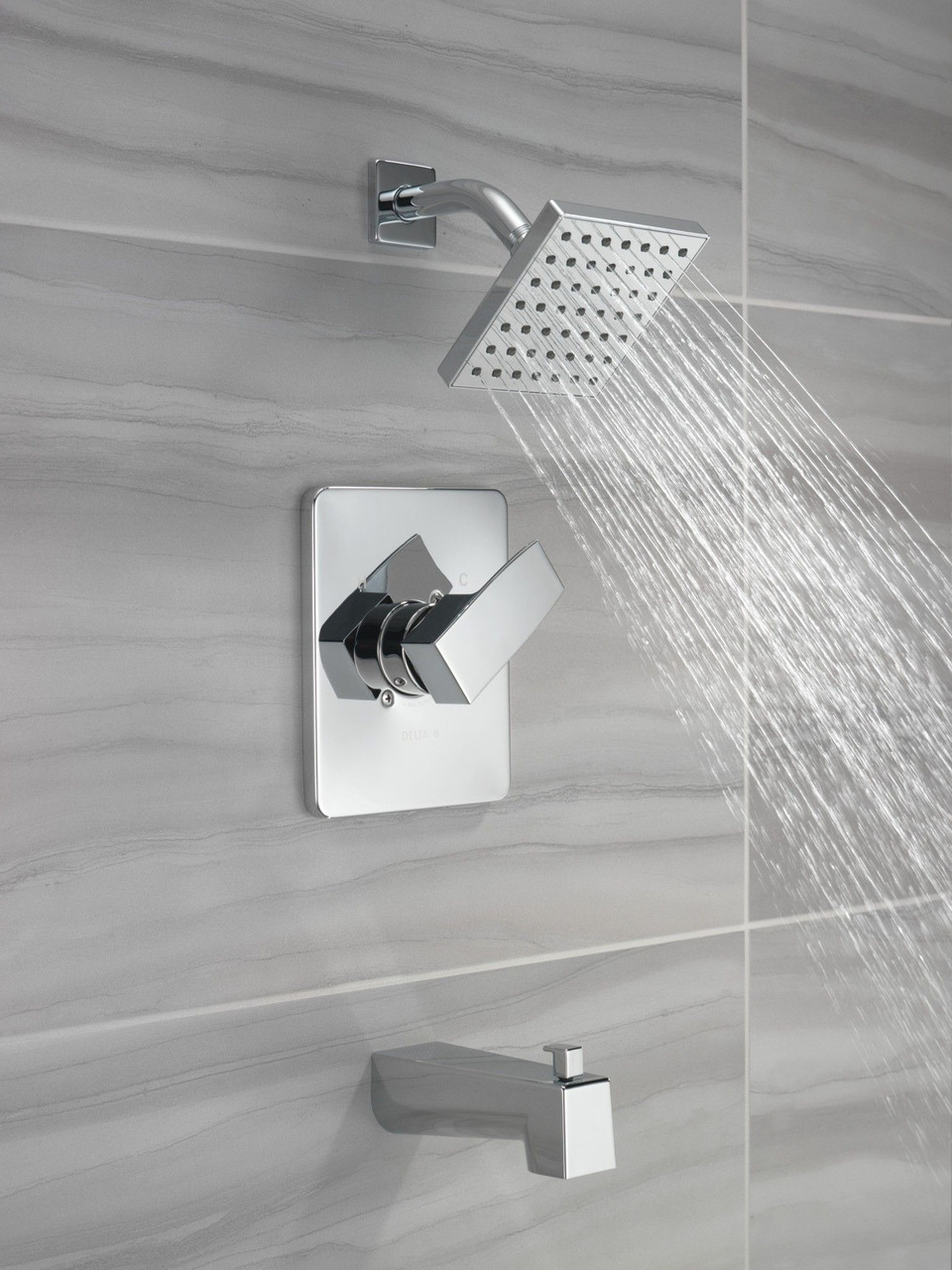 T14467-PP Modern Monitor 14 Series Tub & Shower Trim, Chrome