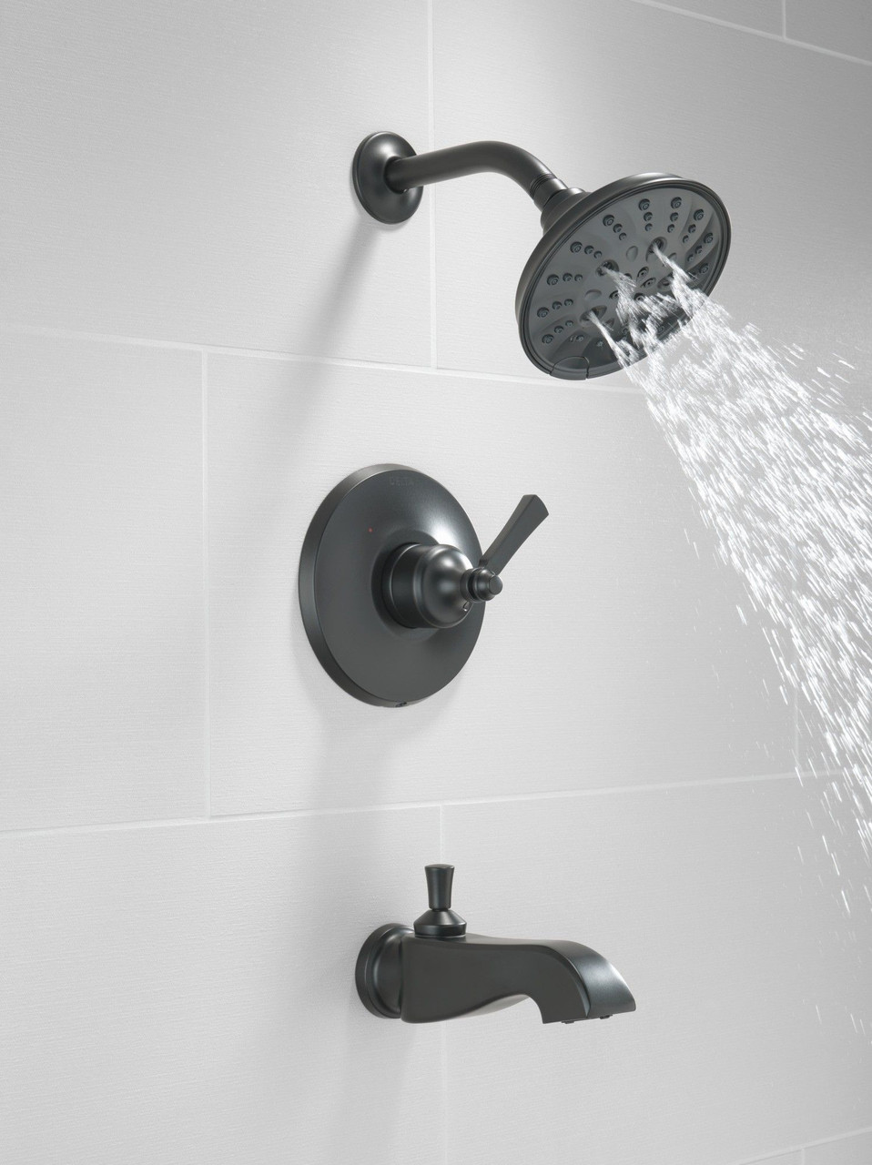 T14456-BLLHP Dorval Monitor 14 Series Shower Trim Less Handle, Matte Black