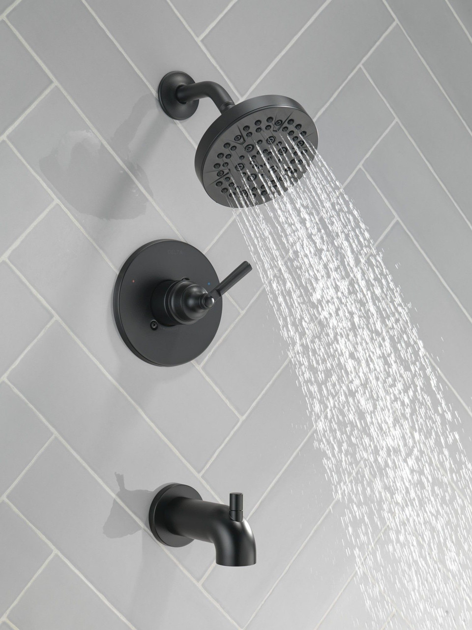 T14435-BL SAYLOR Monitor 14 Series Tub & Shower Trim, Matte Black