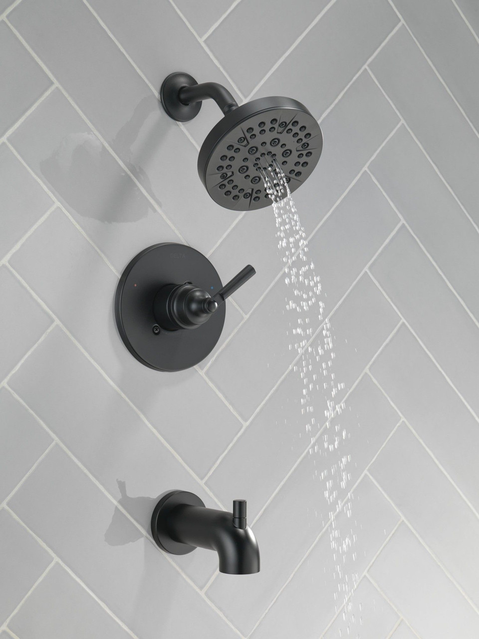 T14435-BL SAYLOR Monitor 14 Series Tub & Shower Trim, Matte Black
