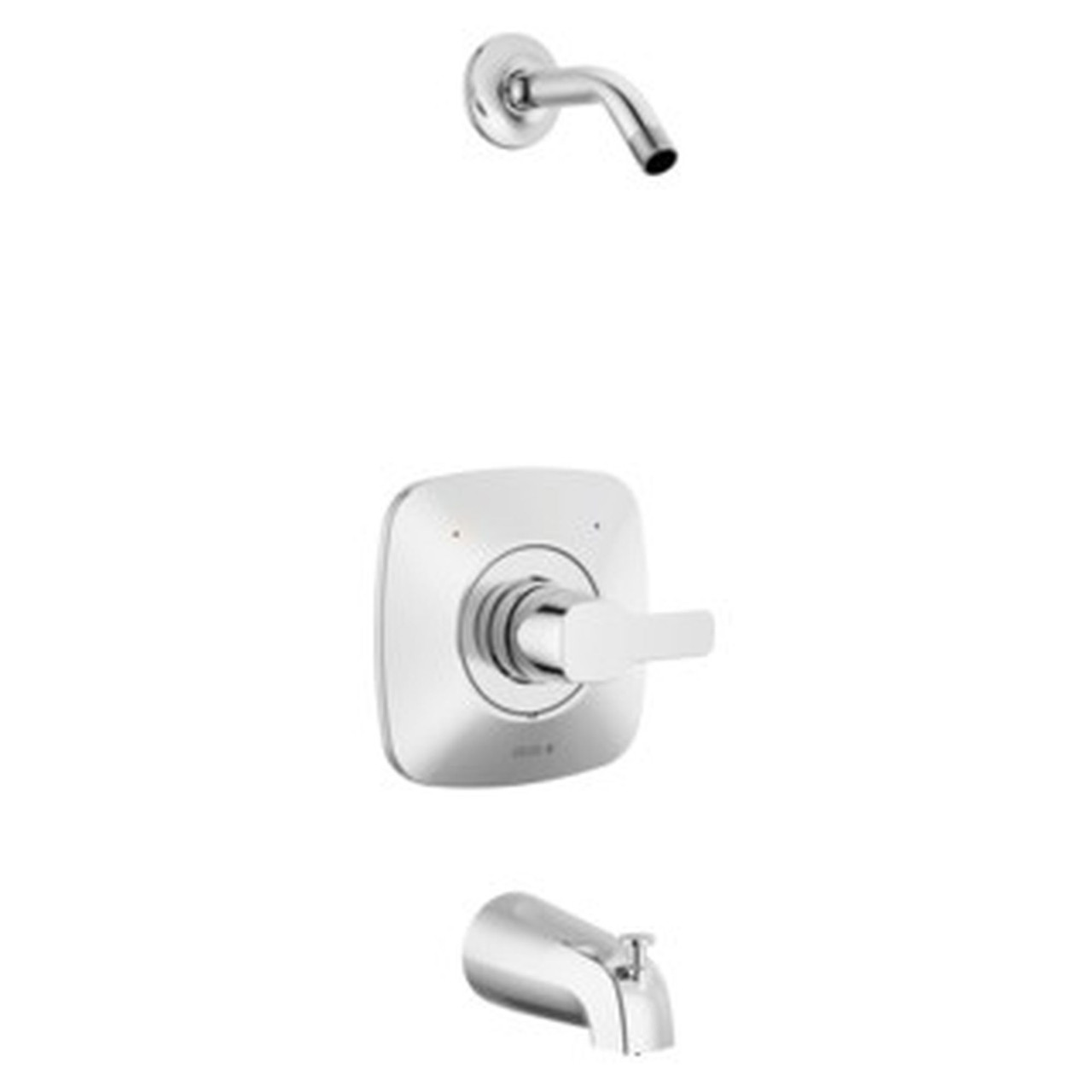 T144339-LHD-PP Modern Monitor 14 Series Tub & Shower Trim Less Head, Chrome