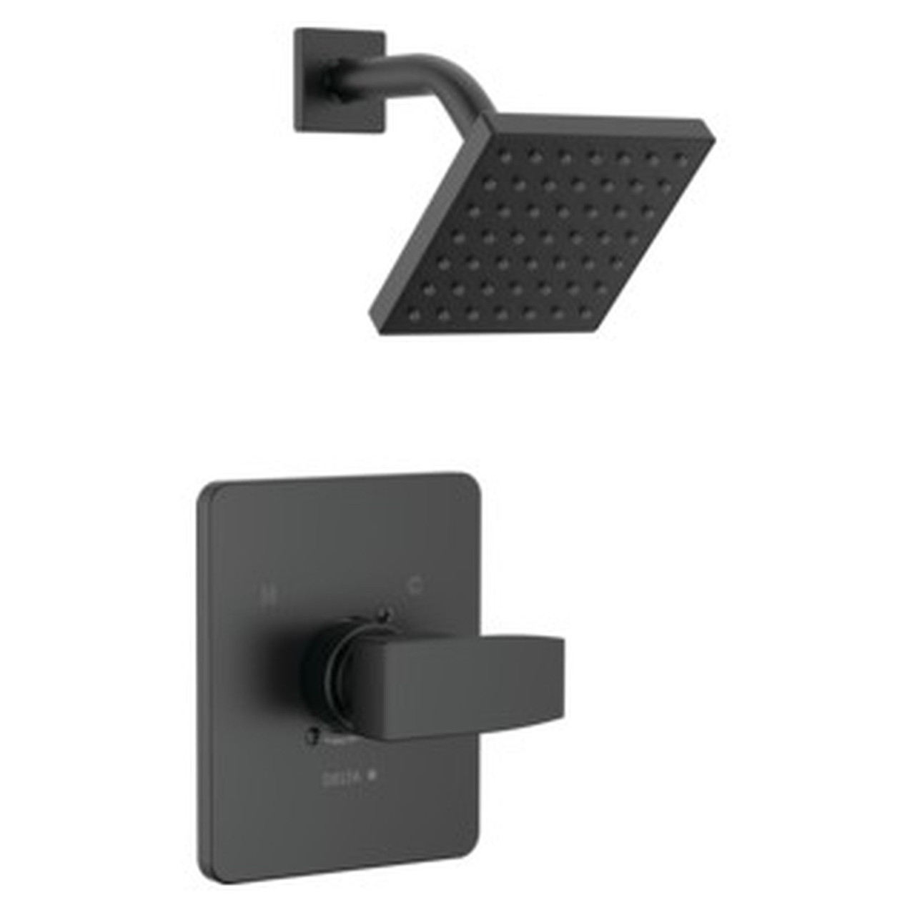 T14267-BL-PP Modern Monitor 14 Series Shower Trim, Matte Black