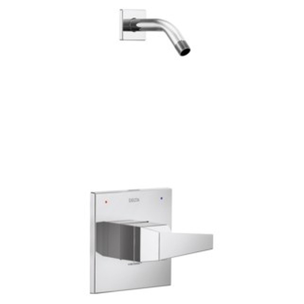 T14243-PR-LHD Trillian 14 Series Shower Only LHD, Lumicoat Chrome