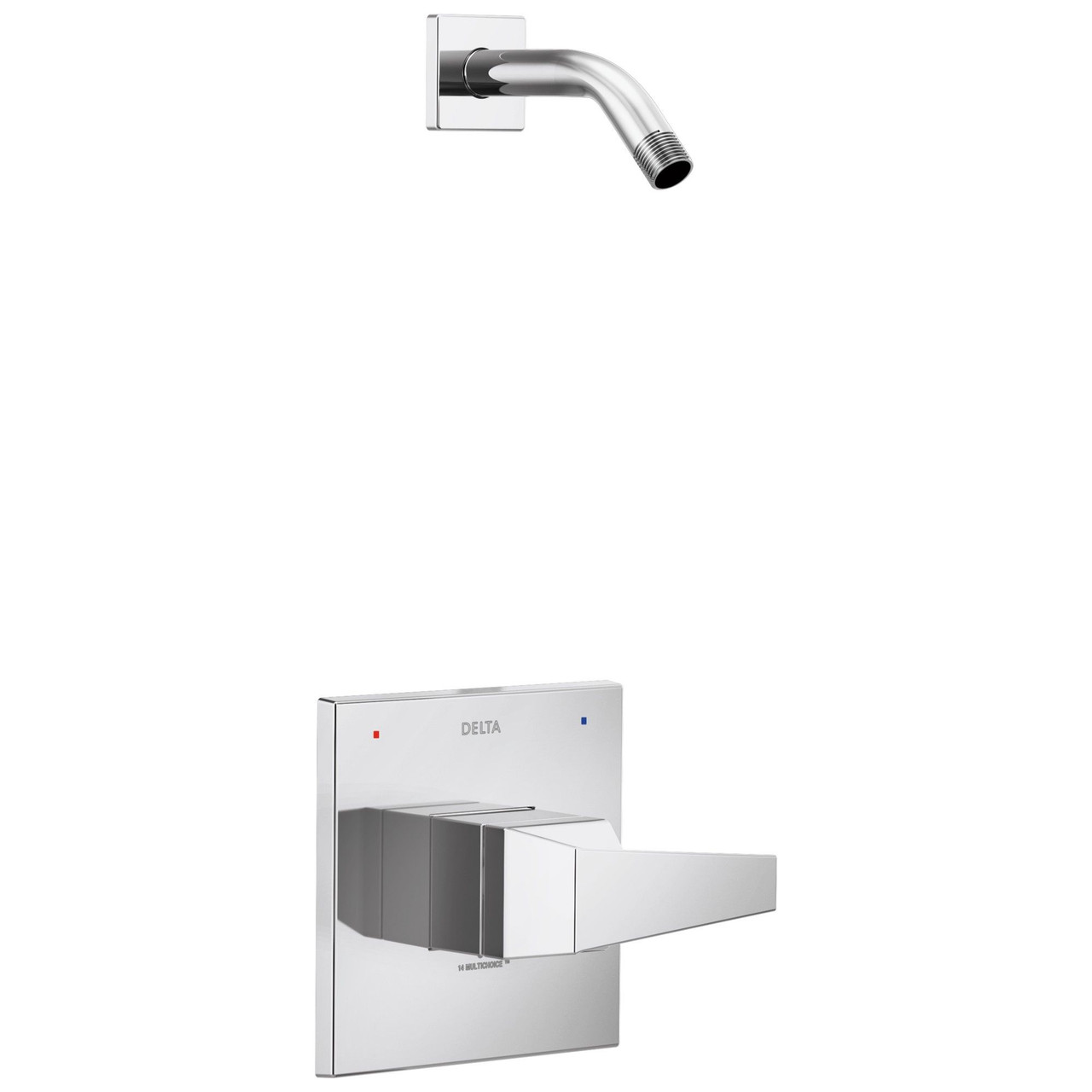 T14243-PR-LHD Trillian 14 Series Shower Only LHD, Lumicoat Chrome