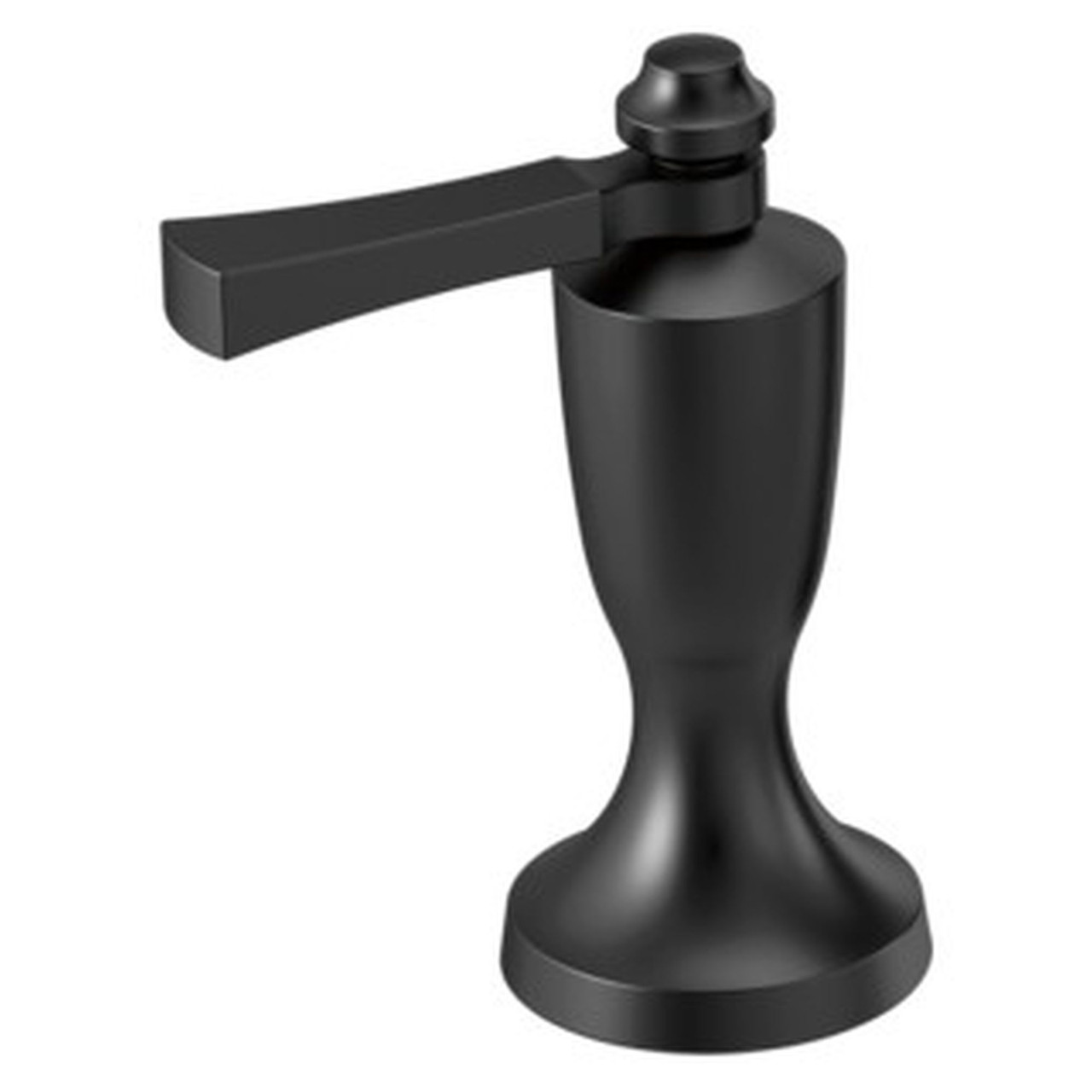 H568BL Dorval Handle 1L-Roman Tub and WM Tub Filler, Matte Black