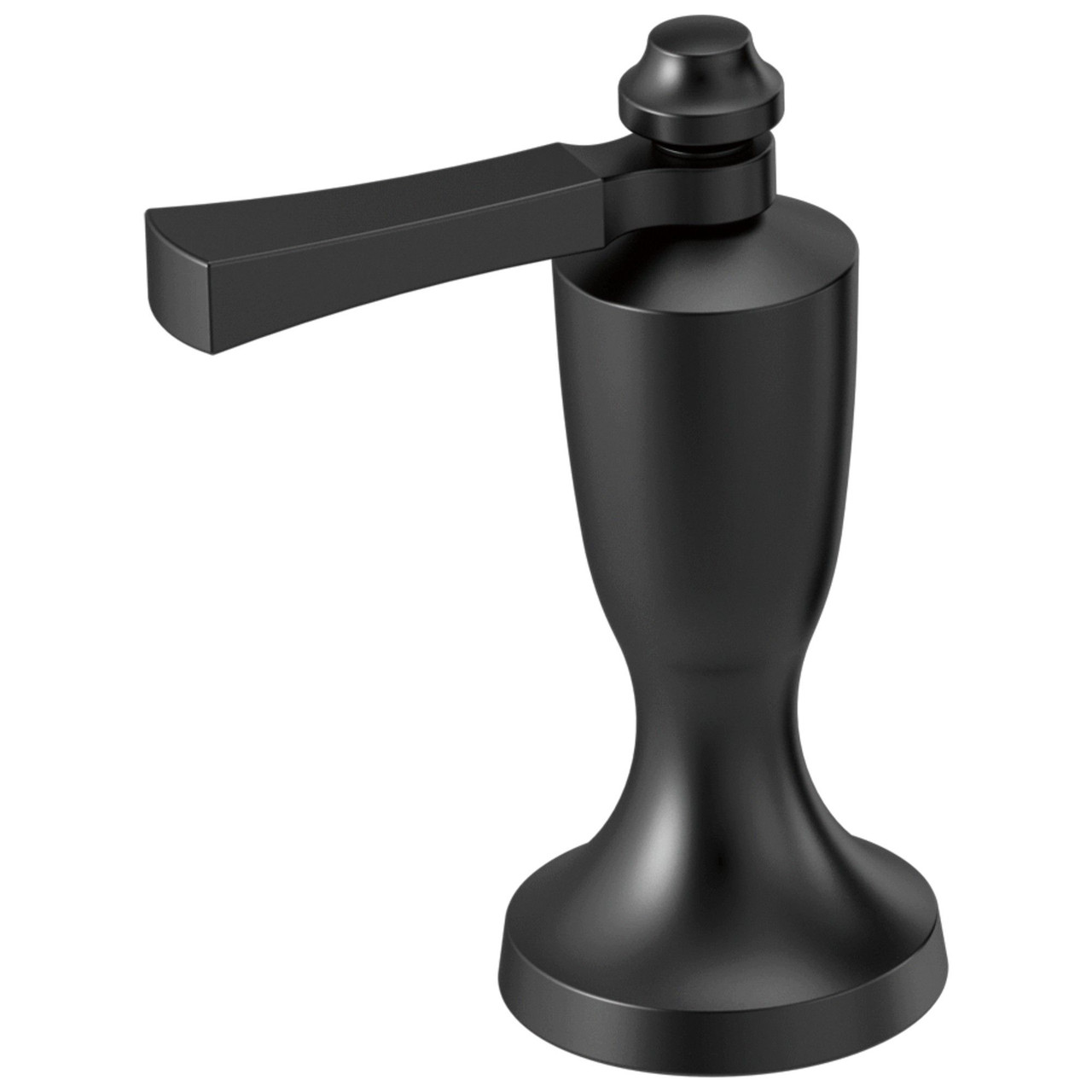 H568BL Dorval Handle 1L-Roman Tub and WM Tub Filler, Matte Black