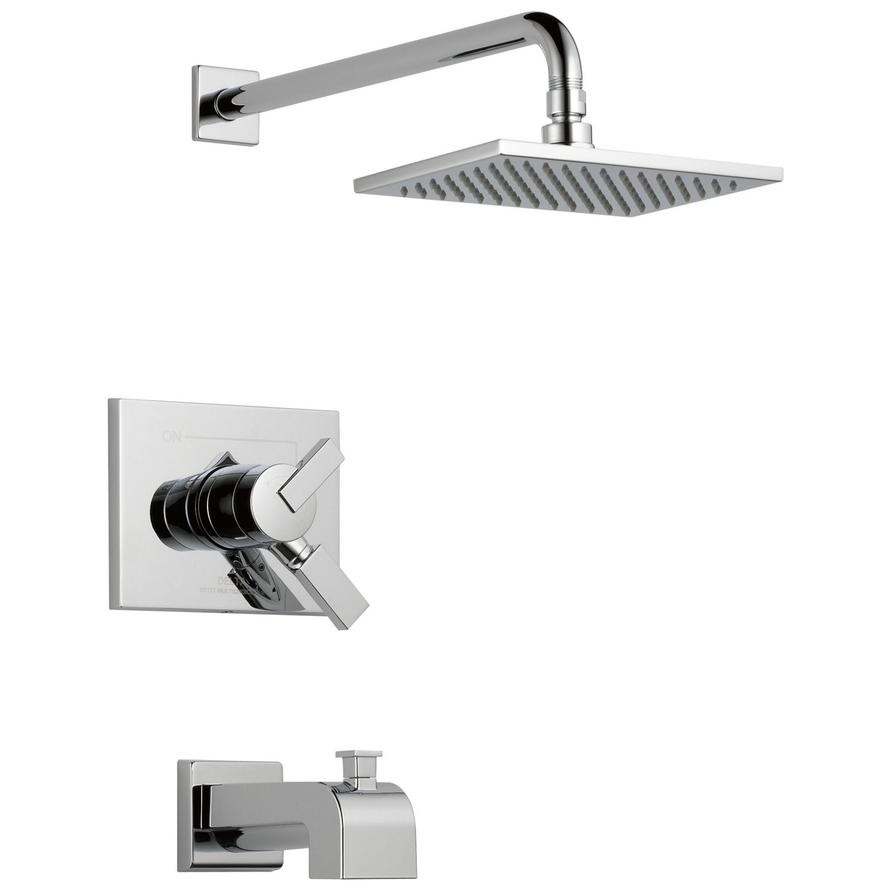 T17453-WE Vero Monitor 17 Series Tub & Shower Trim, Chrome