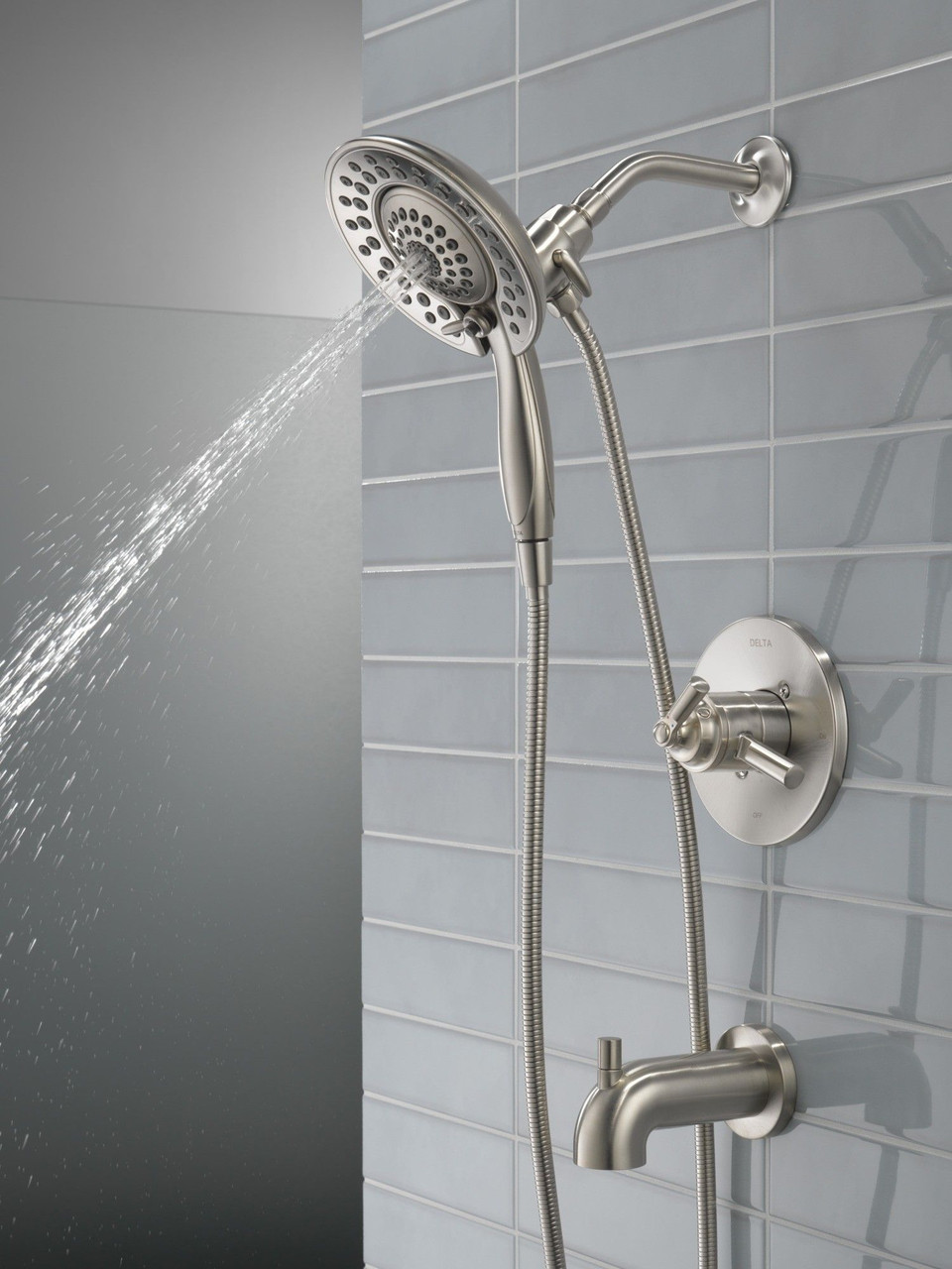 T17435-SS-I SAYLOR Monitor 17 Series Tub & Shower Trim with In2ition, Stainless