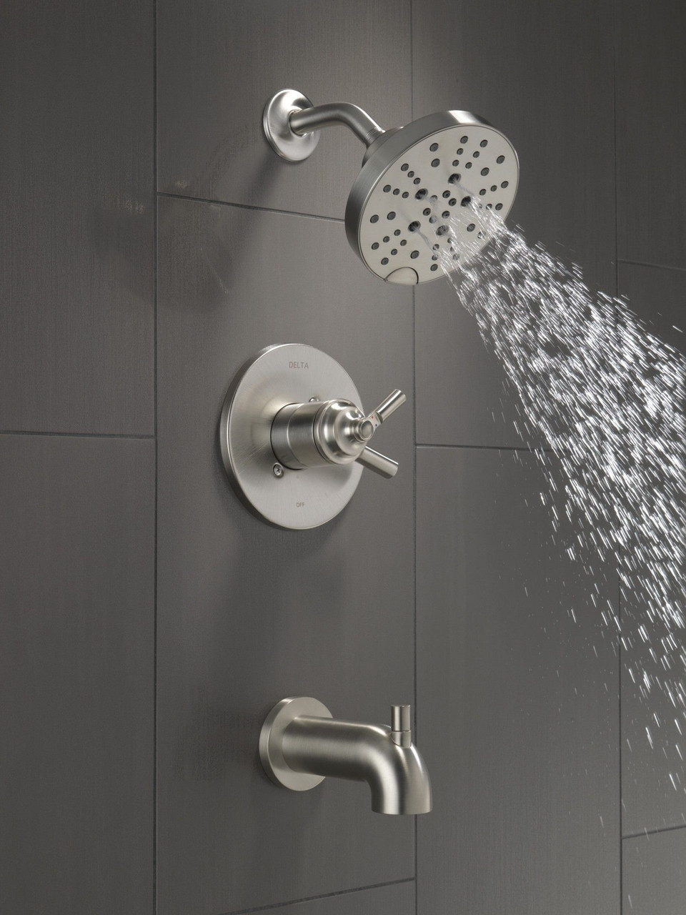 T17435-SS SAYLOR Monitor 17 Series Tub & Shower Trim, Stainless