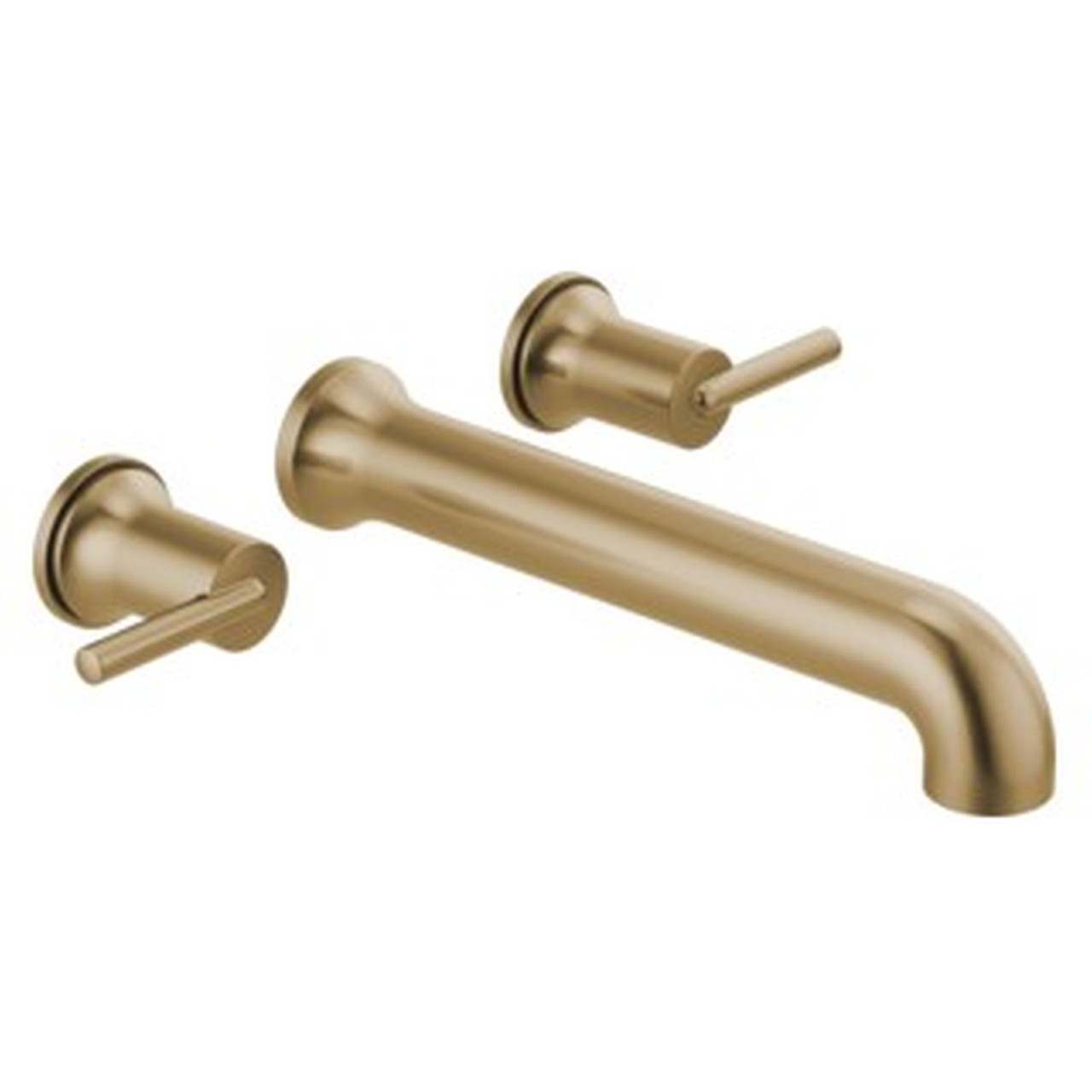 T5759-CZWL Trinsic Delta Trinsic Wall Mounted Tub Filler, Champagne Bronze
