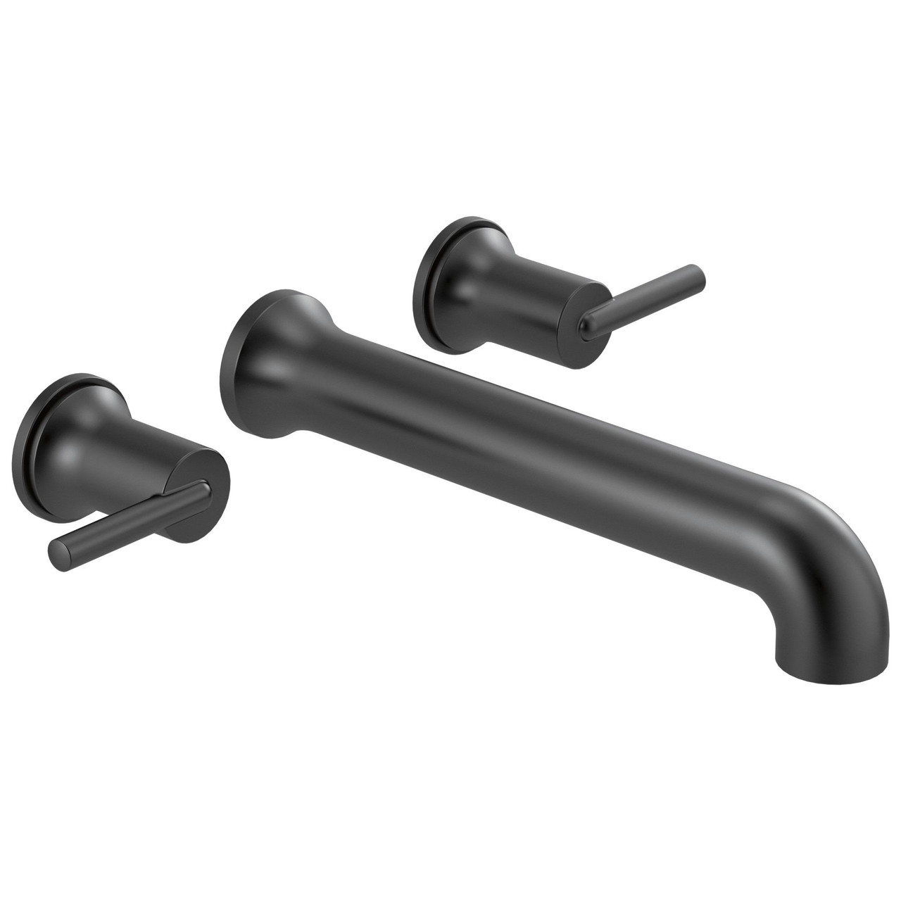 T5759-BLWL Trinsic Delta Trinsic Wall Mounted Tub Filler, Matte Black