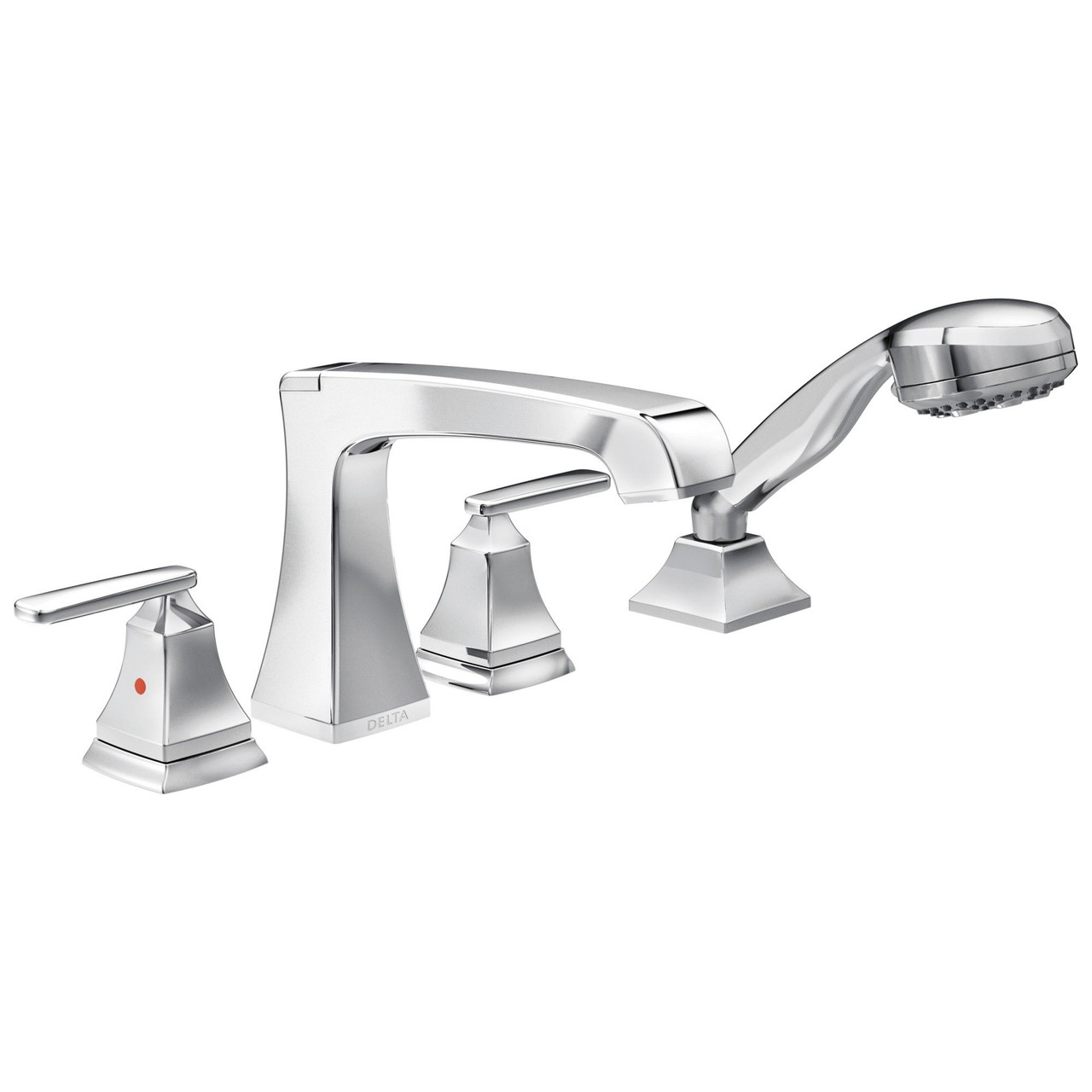 T4764 Ashlyn Delta Ashlyn Roman Tub with Hand Shower Trim, Chrome