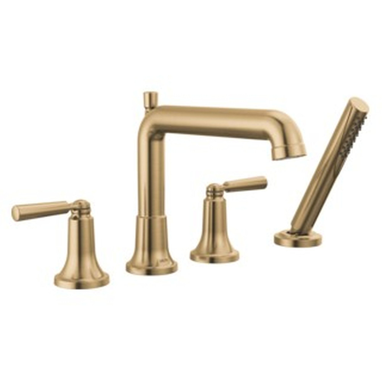 T4736-CZ SAYLOR Delta SAYLOR Roman Tub Trim with Hand Shower, Champagne Bronze