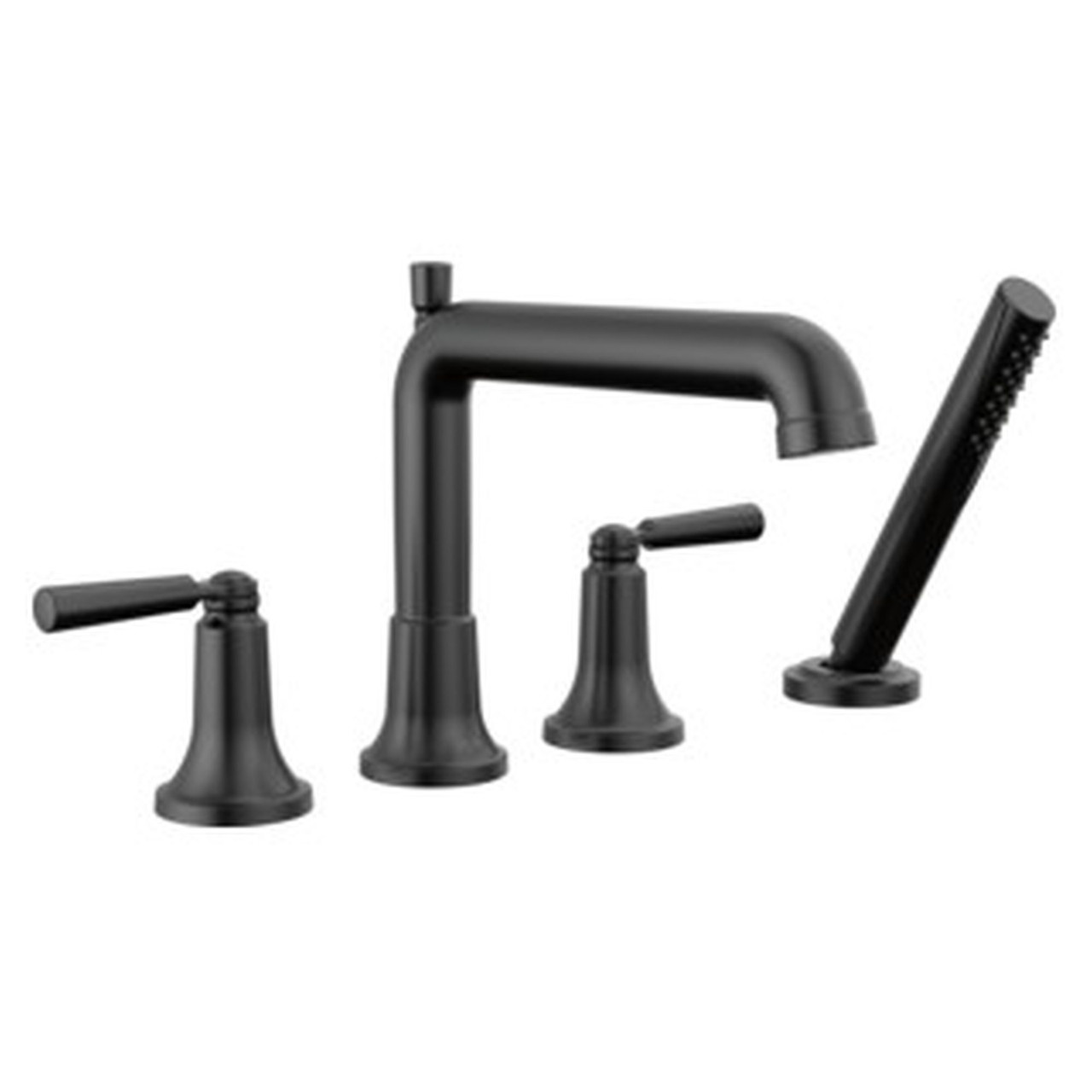 T4736-BL SAYLOR Delta SAYLOR Roman Tub Trim with Hand Shower, Matte Black