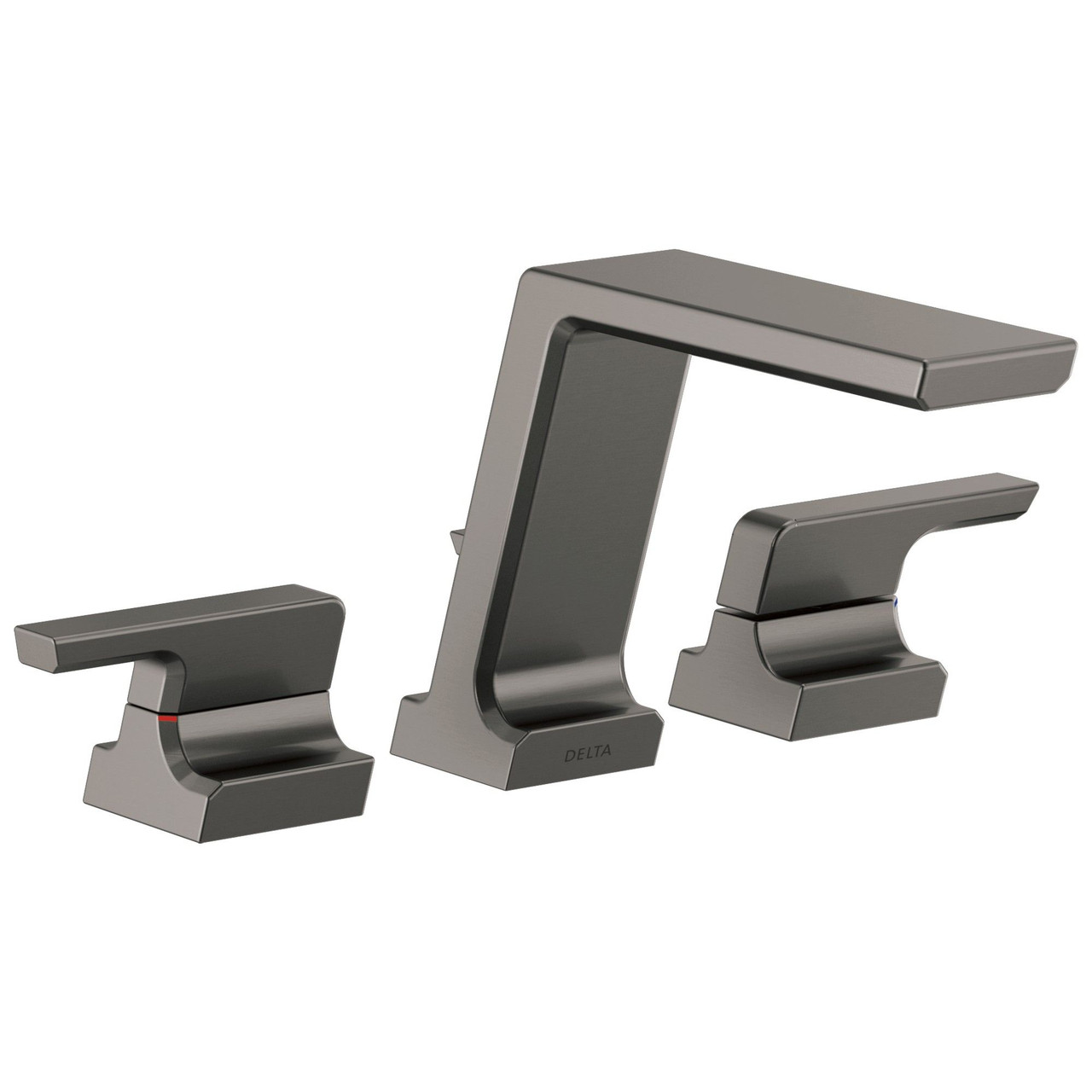 T2799-KS-PR Pivotal Delta Pivotal Roman Tub Trim, Lumicoat Black Stainless