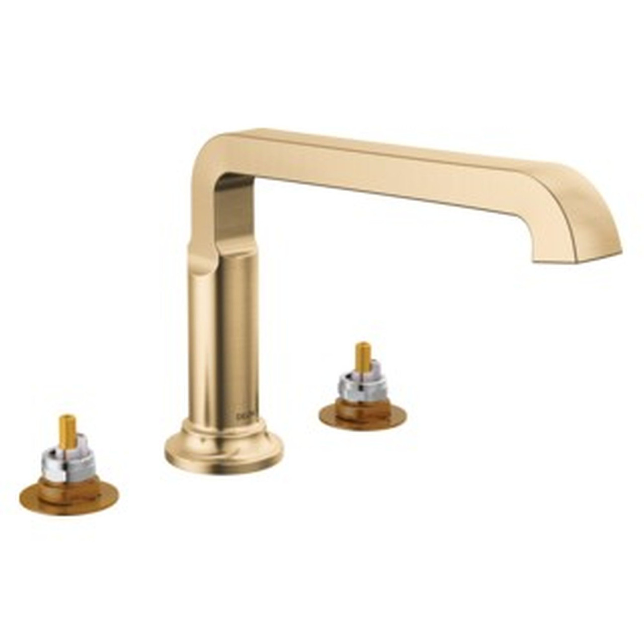 T2789-CZ-PR-LHP Tetra Delta Tetra Roman Tub Trim, Lumicoat Champagne Bronze