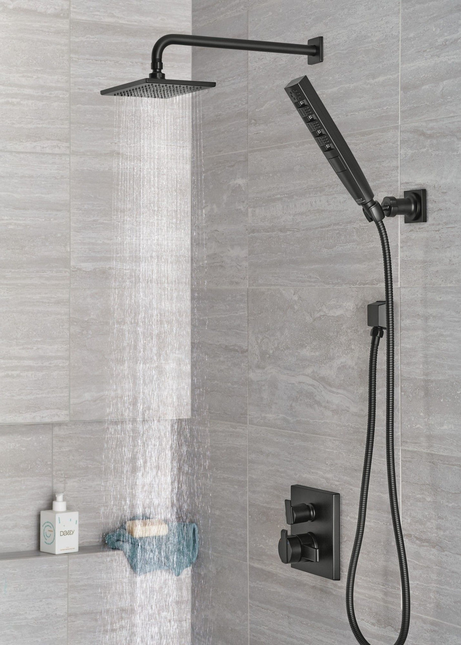 RP46870BL Other 16" Shower Arm, Matte Black