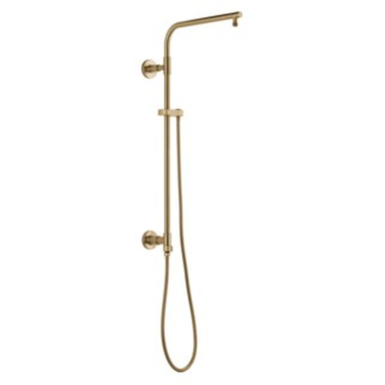 58820-CZ-PR Universal Showering Components Emerge 26" Round Shower Column, Lumicoat Champagne Bronze