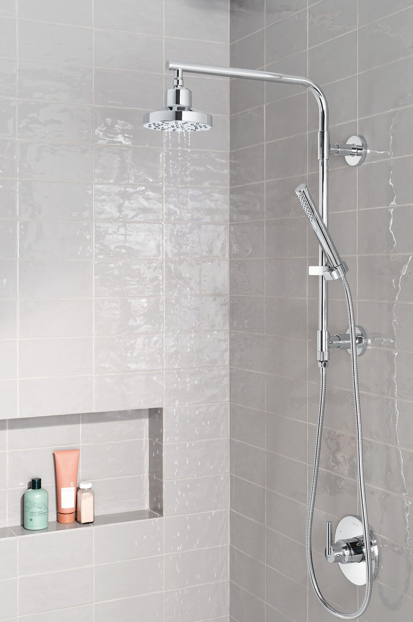 58810-PR Universal Showering Components Emerge 18" Round Shower Column, Lumicoat Chrome