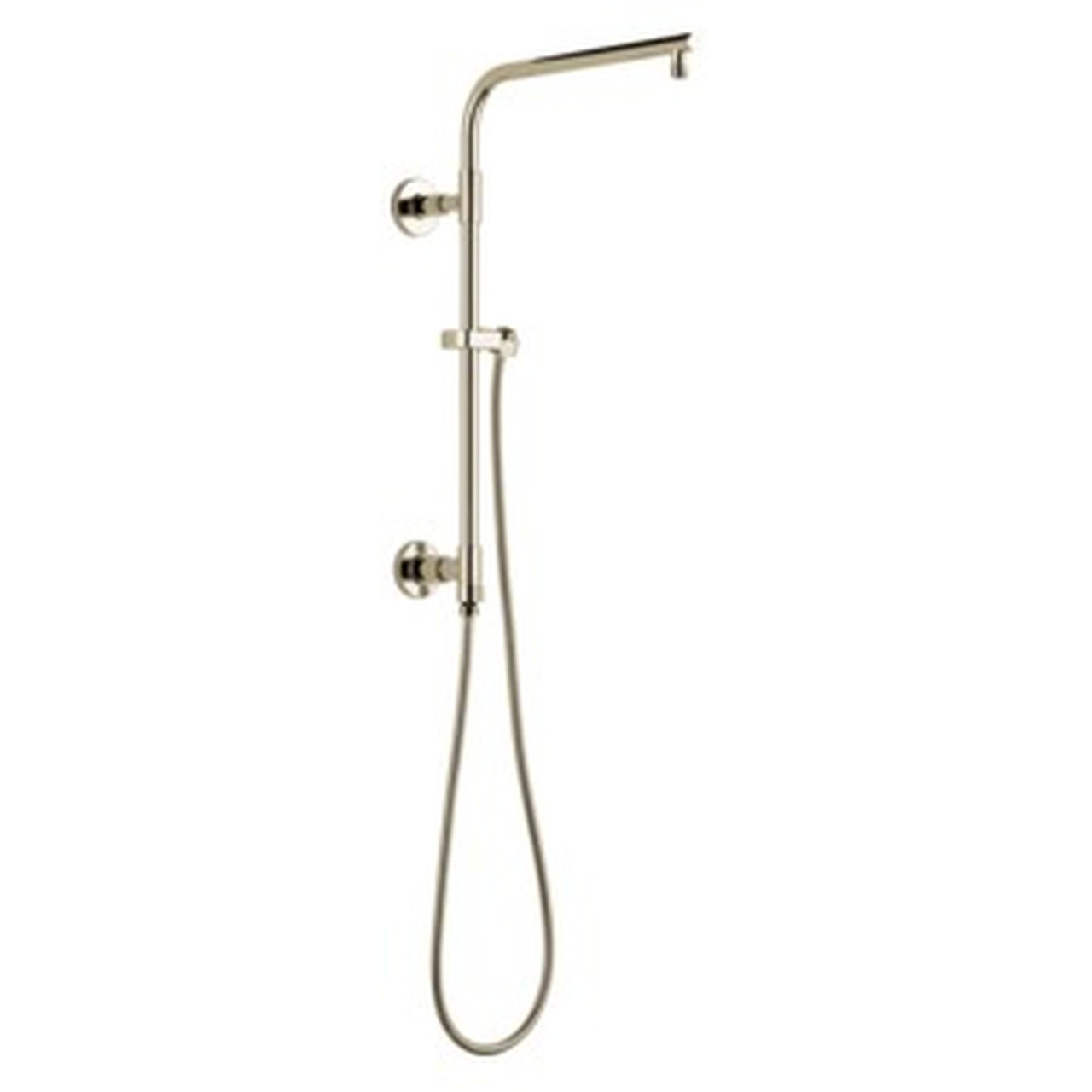 58810-PN-PR Universal Showering Components Emerge 18" Round Shower Column, Lumicoat Polished Nickel