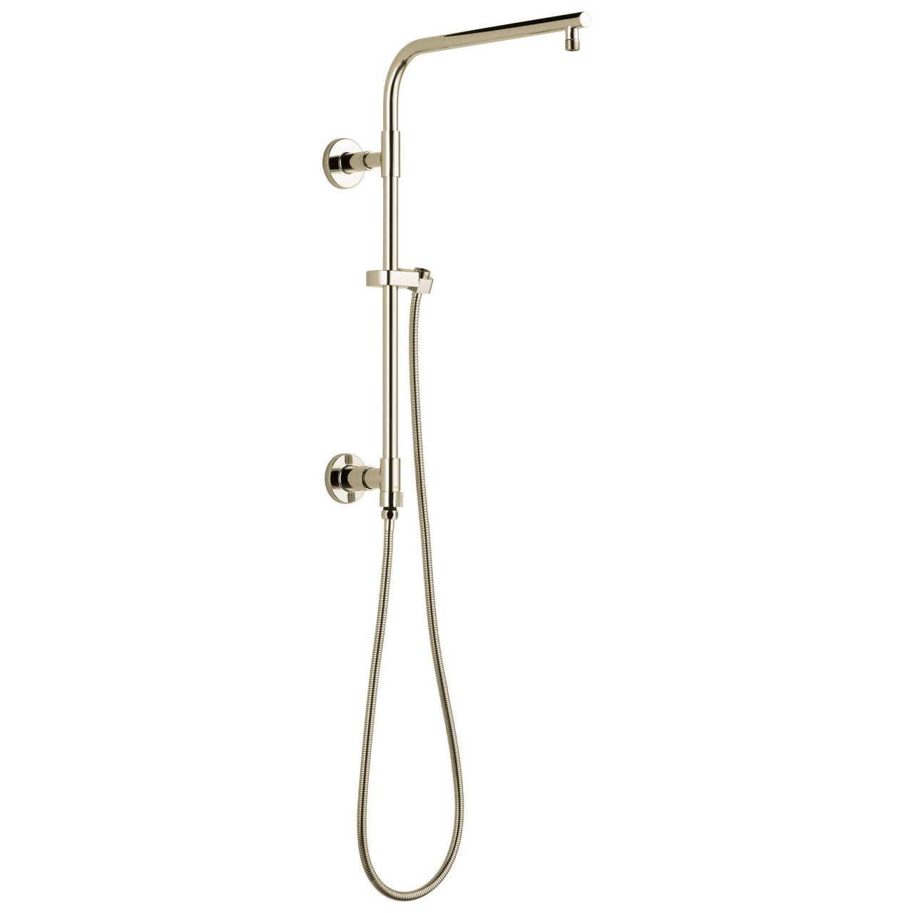 58810-PN-PR Universal Showering Components Emerge 18" Round Shower Column, Lumicoat Polished Nickel