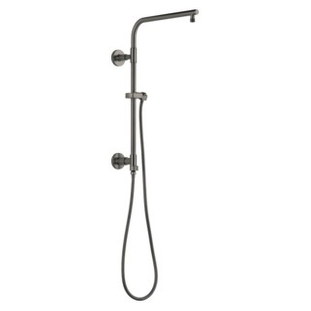 58810-KS-PR Universal Showering Components Emerge 18" Round Shower Column, Lumicoat Black Stainless