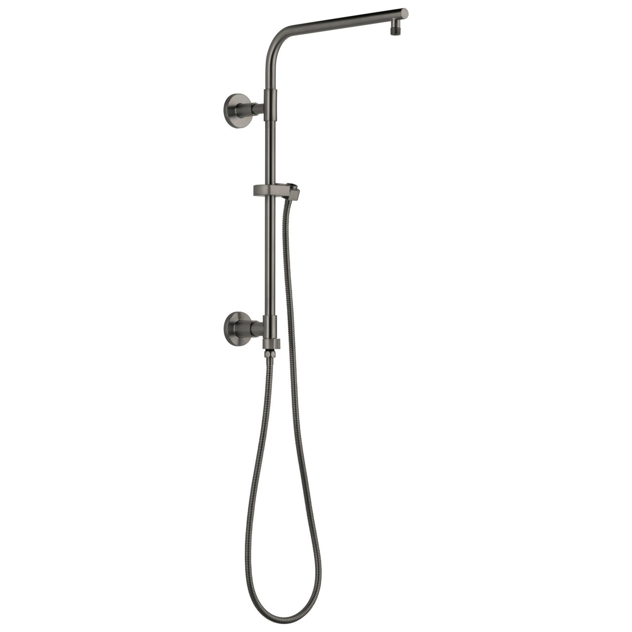 58810-KS-PR Universal Showering Components Emerge 18" Round Shower Column, Lumicoat Black Stainless