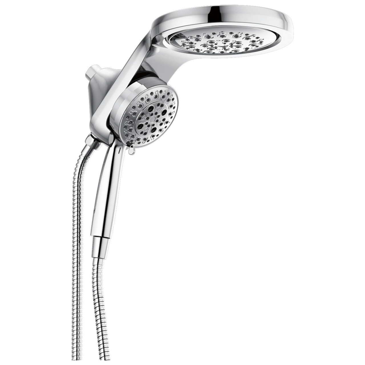 58680-25 Universal Showering Components HydroRain H2Okinetic 5-Setting Two-in-One Shower Head, Chrome