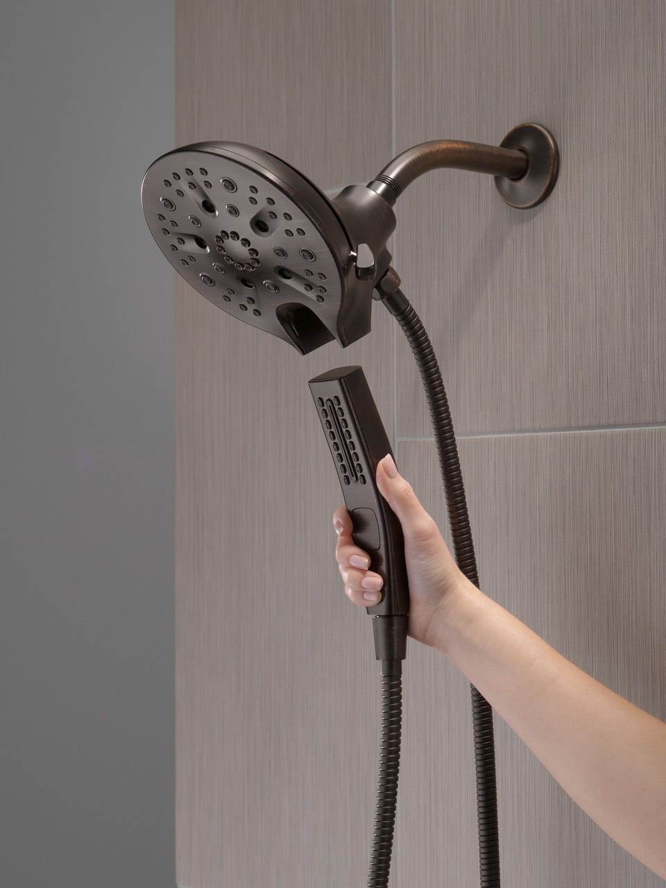 58620-RB-PK Universal Showering Components In2ition H2Okinetic 5-Setting Two-in-One Shower, Venetian Bronze