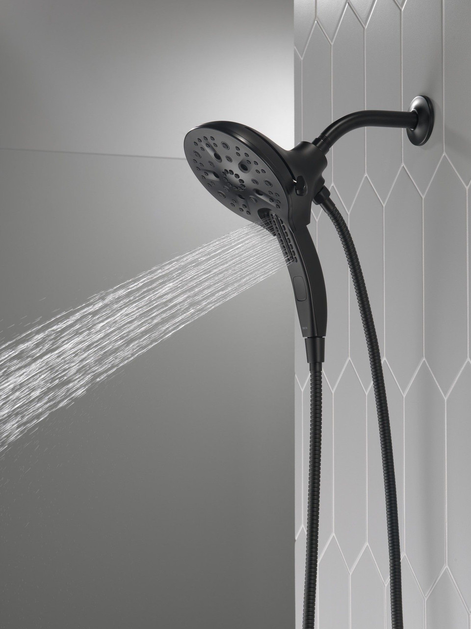 58620-BL25-PK Universal Showering Components In2ition H2Okinetic 5-Setting Two-in-One Shower, Matte Black