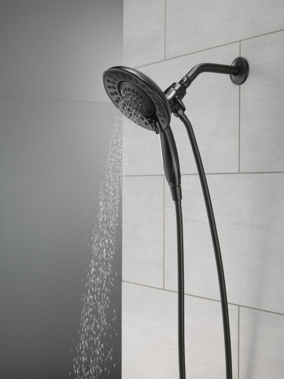 58569-BL25-PK Universal Showering Components In2ition 5-Setting Two-in-One Shower, Matte Black