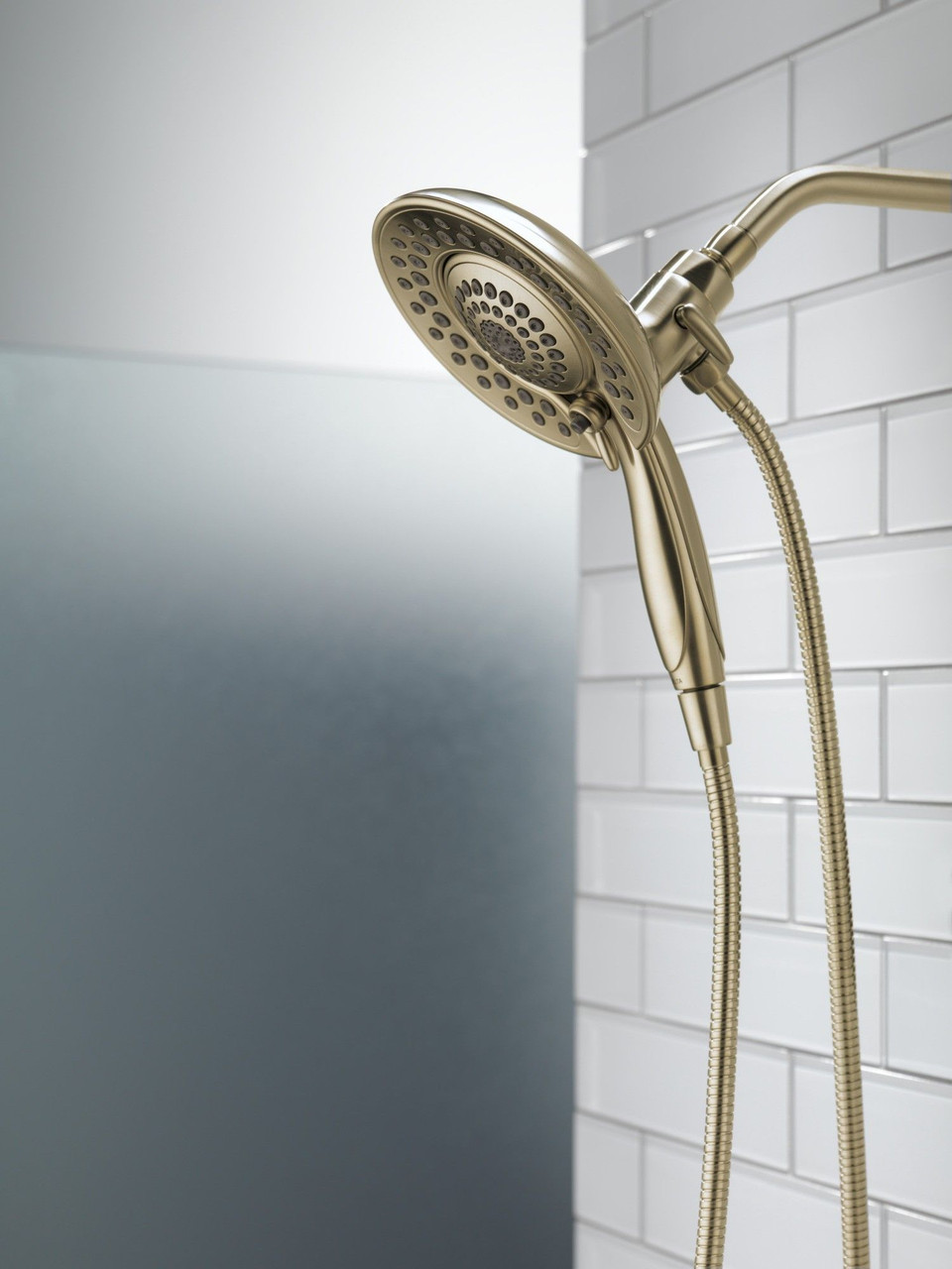 58569-CZ-PR25-PK Universal Showering Components In2ition 5-Setting Two-In-One Shower, Lumicoat Champagne Bronze