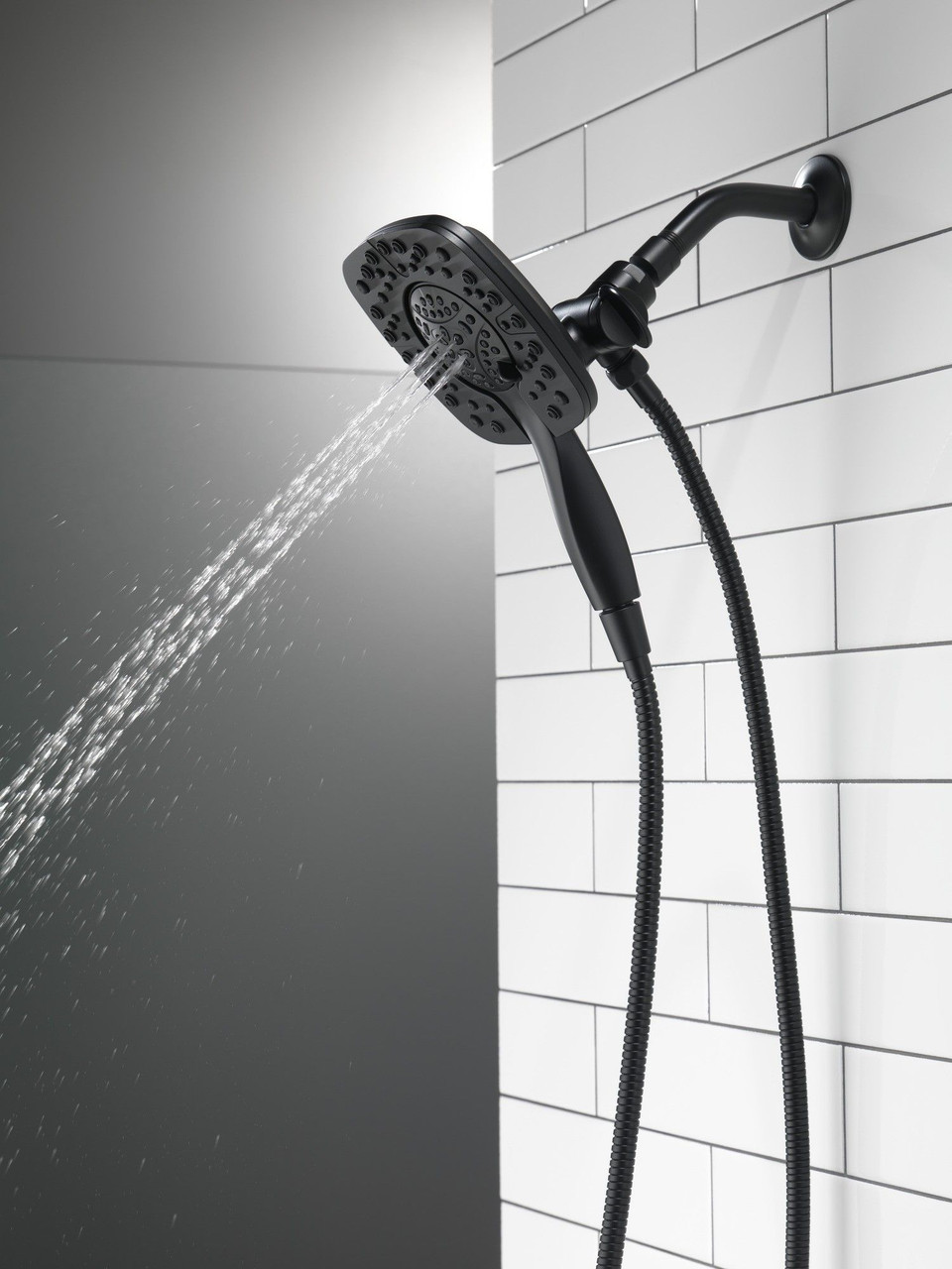 Delta 58498-BL Universal Showering Components In2ition HSSH 1.75 GPM 4-Setting, Matte Black