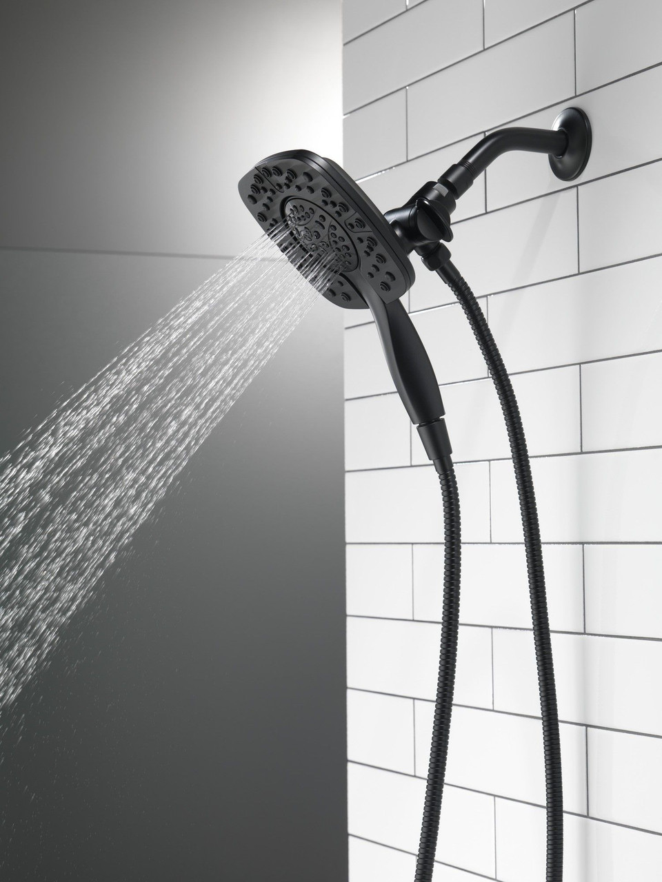 Delta 58498-BL Universal Showering Components In2ition HSSH 1.75 GPM 4-Setting, Matte Black