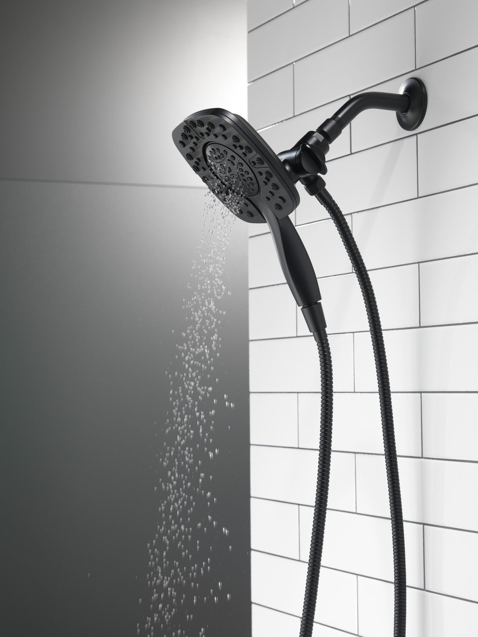 Delta 58498-BL Universal Showering Components In2ition HSSH 1.75 GPM 4-Setting, Matte Black